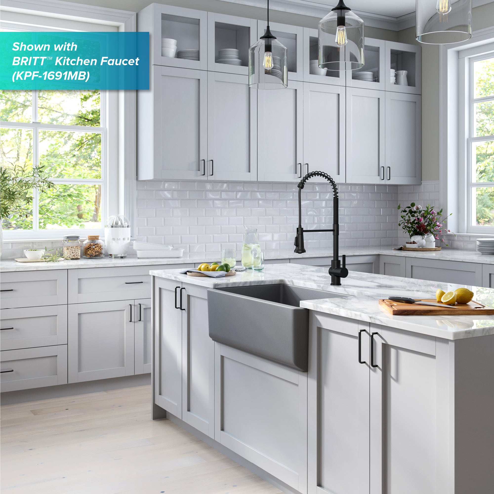 Kraus KFR1-33MGR Kitchen-Sinks - View #12