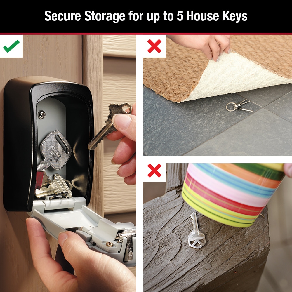 Key Lock Box, Box, Protable Durable For Bedroom House Keys 