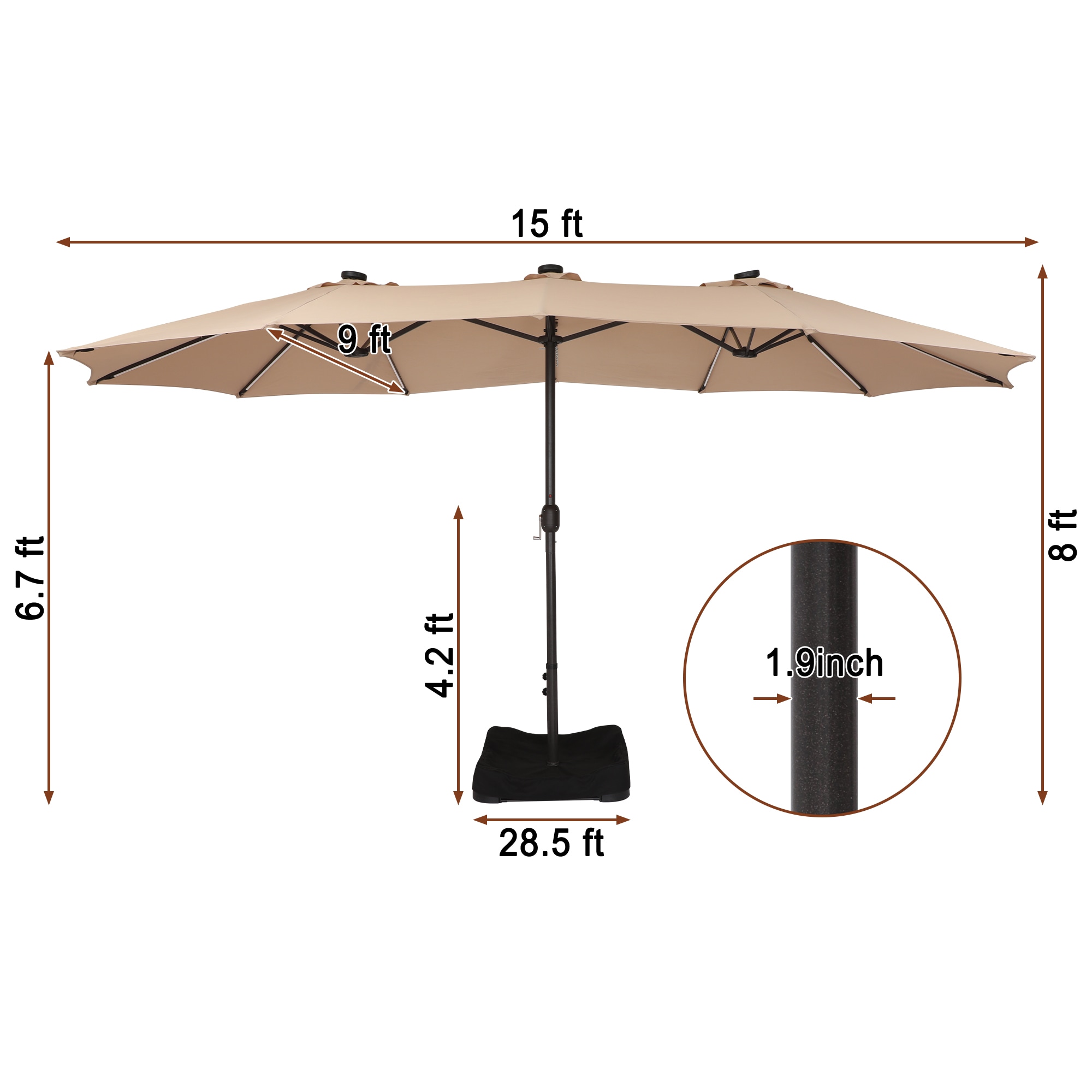 Mondawe LC-NSM011TN Umbrellas-2 - View #10