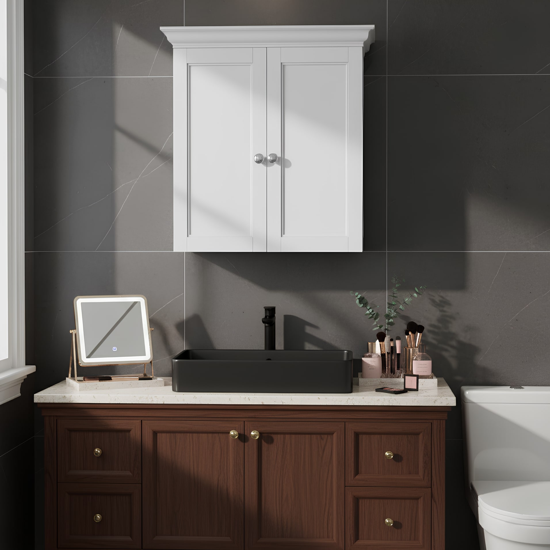 Teamson Home ELG-674 Bathroom-Wall-Cabinets - View #5