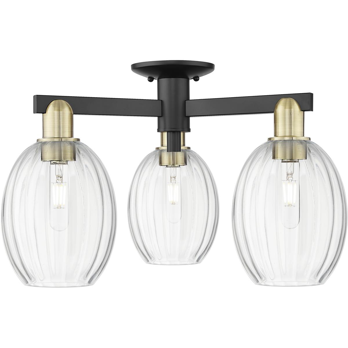 Innovations Lighting 2870494 716-3F-BAB-G459-6CL Preston Semi-Flush Mount