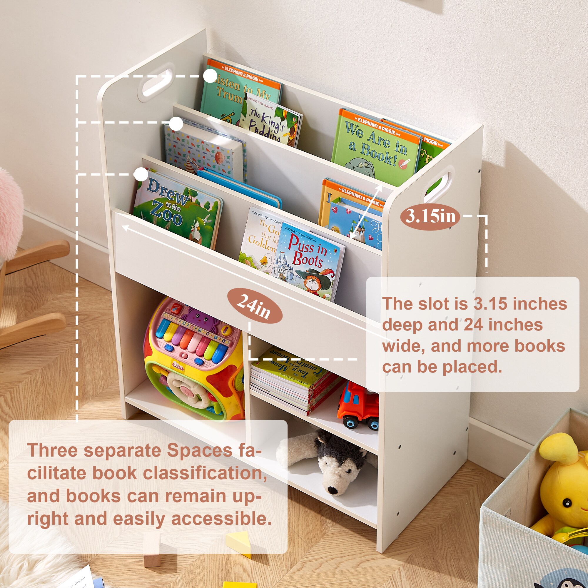 Vecelo LOE-B15-WHT bookcases - View #5