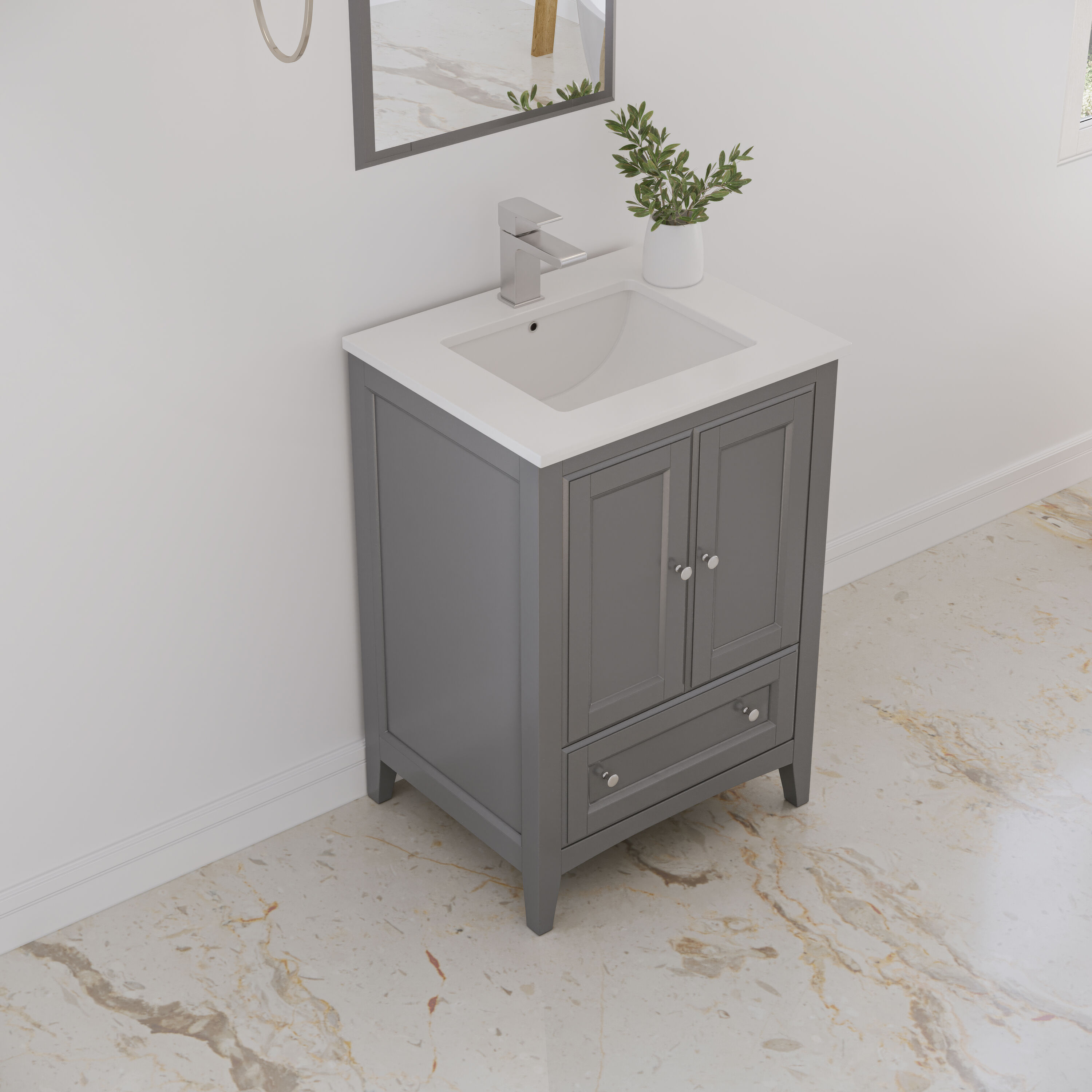 Fresca FVN2024GR Bath-Vanity-Combo - View #4