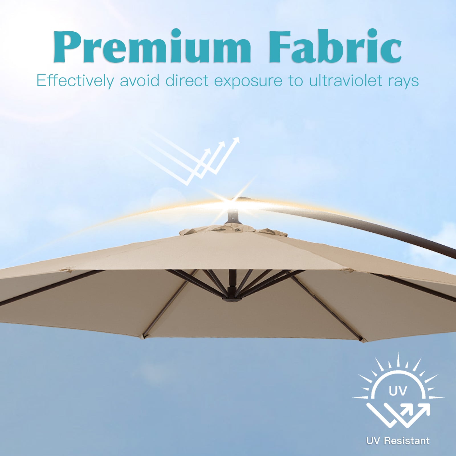JEAREY JE-SXJS+DDSD-10FT-BE Umbrellas-2 - View #6