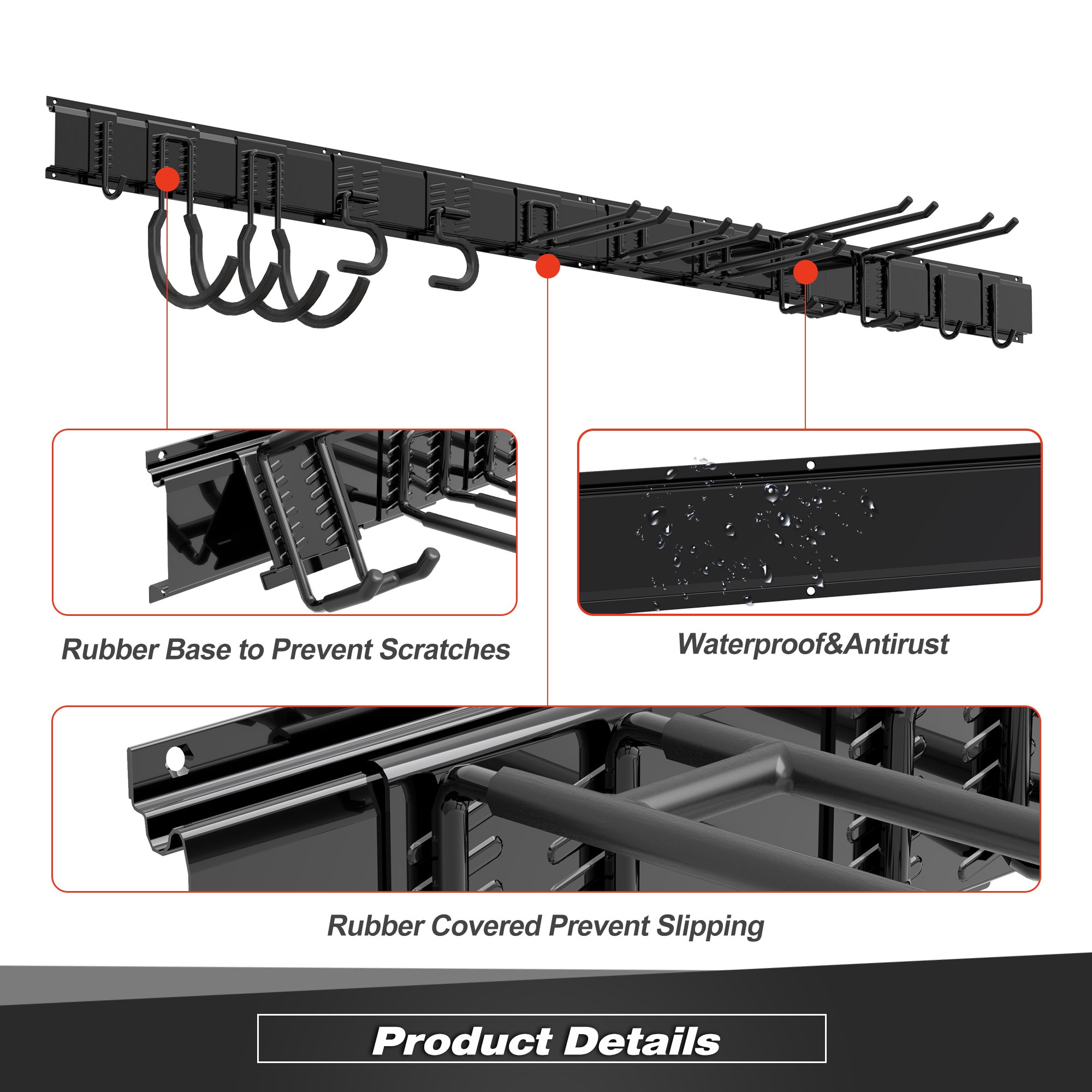 Sttoraboks GSR-003-LS Garage-Storage-Hooks - View #4