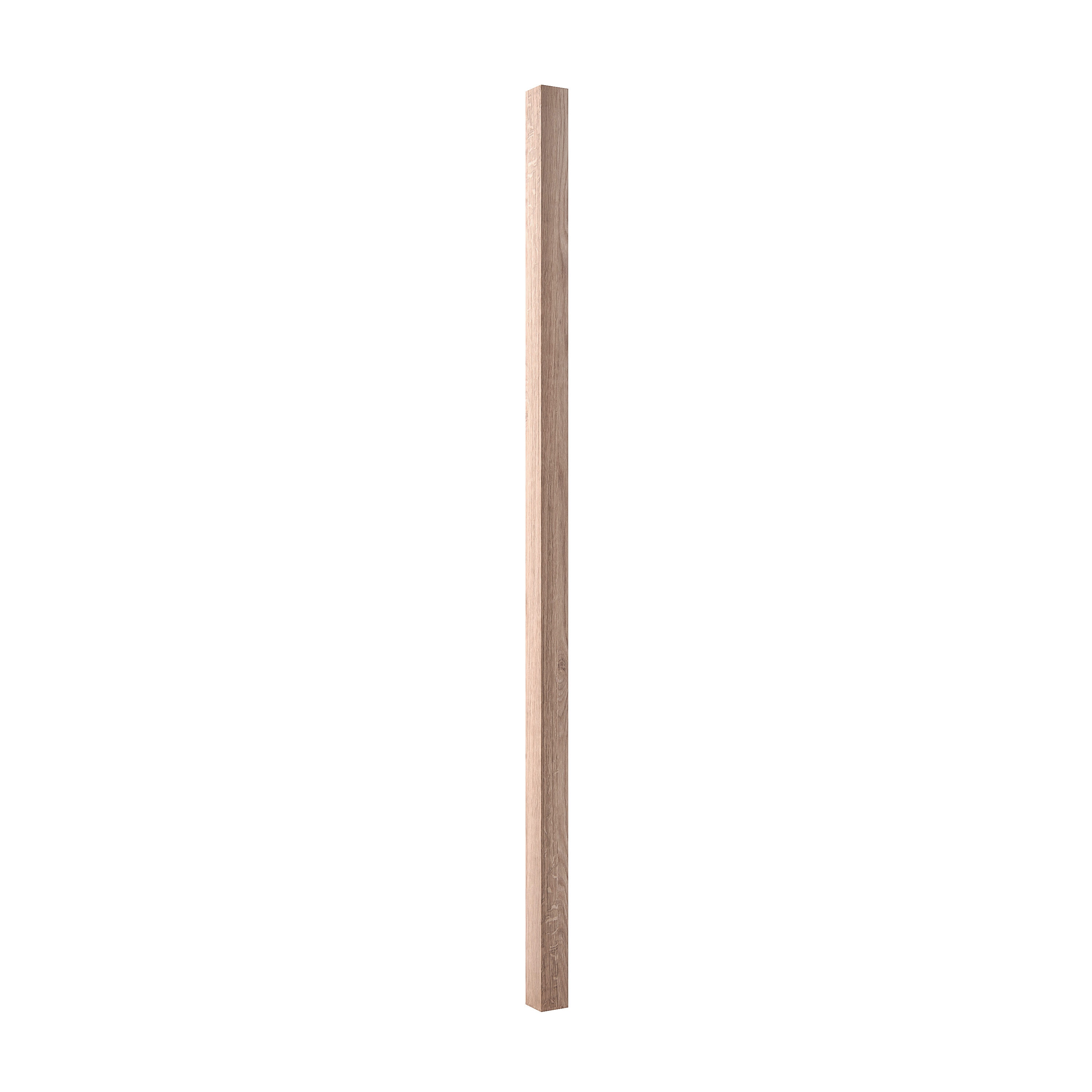 Crown Heritage 457506036 36-in x 1.25-in Craftsman Unfinished White Oak Square Top Stair Baluster