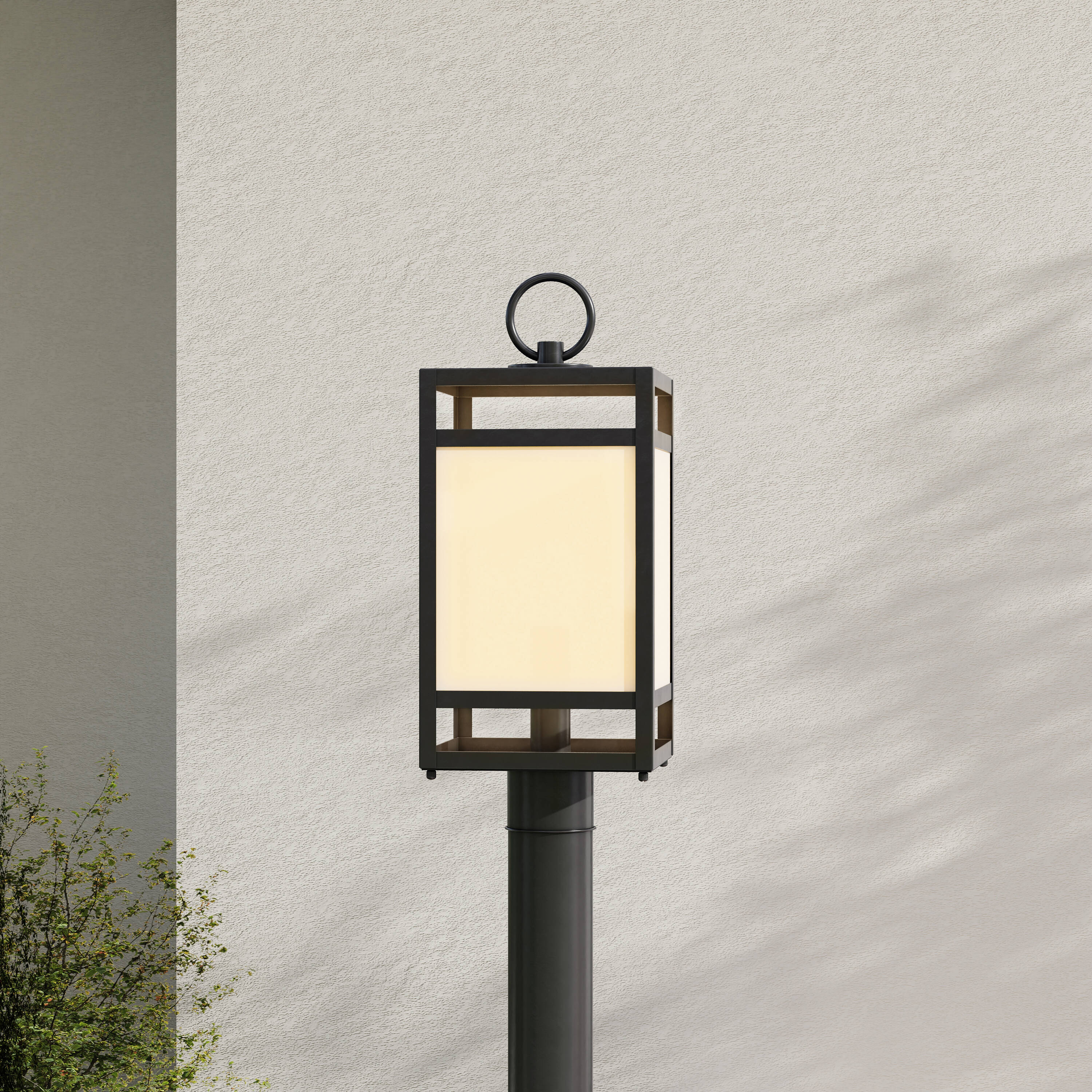 Progress Lighting P540105-31M Parrish 20.5-in Matte Black Transitional Outdoor Light post lantern