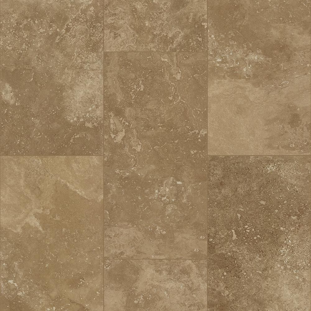 Dixie Group S1116-D6253 Travertine Tuscan 12-in W x 24-in L Interlocking Luxury Vinyl Tile Flooring (27.75-sq ft/ Carton)