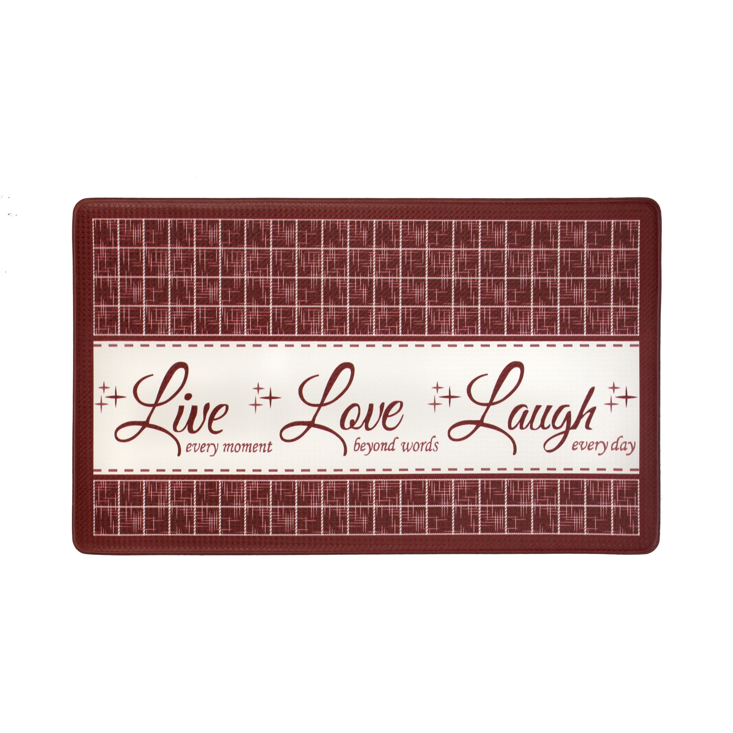 Achim ANFTMLLB12 2-ft x 3-ft Burgandy PVC Rectangular Indoor Home Anti-fatigue mat