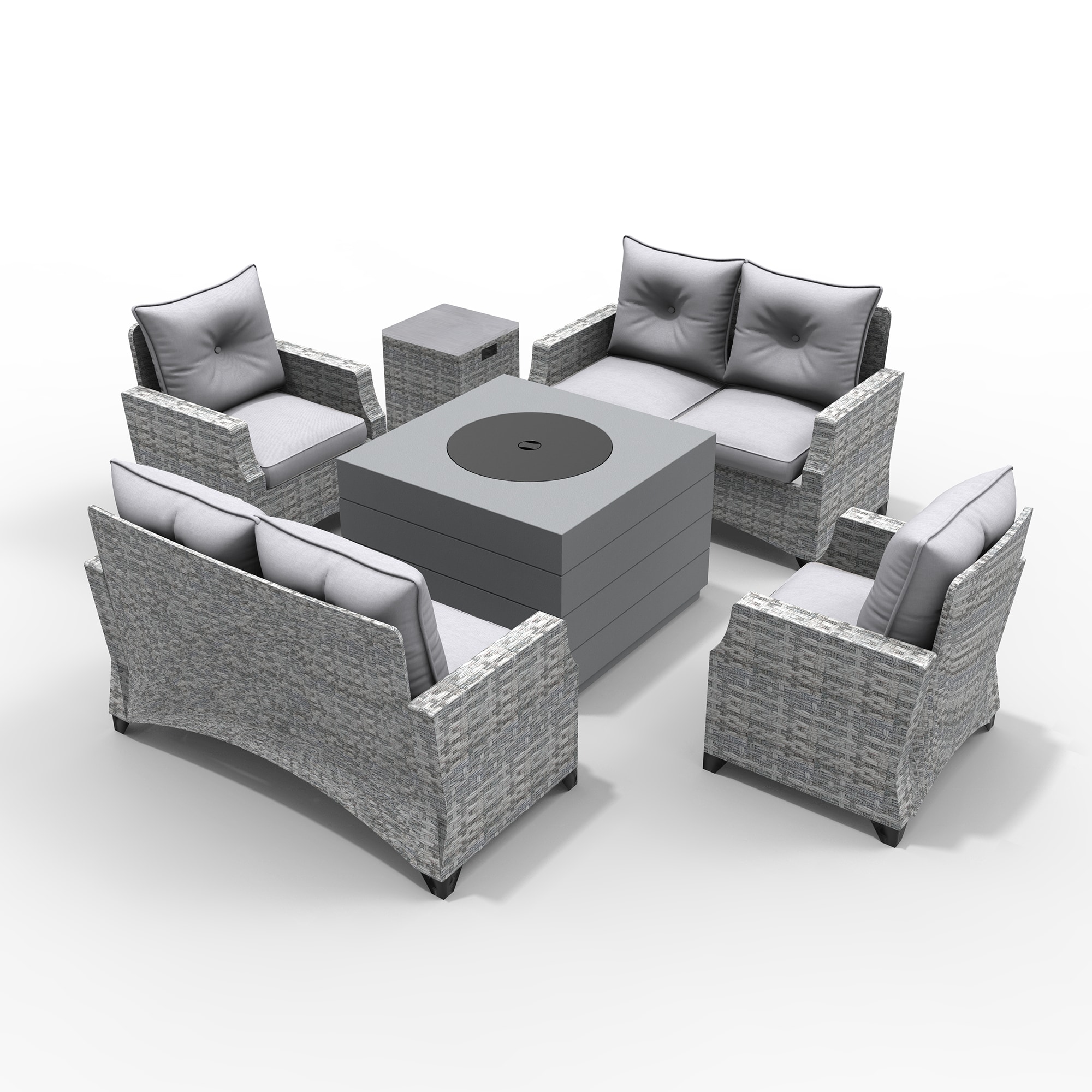 Moda Furnishings 2140-1801-2S Patio-Conversation-Sets - View #2