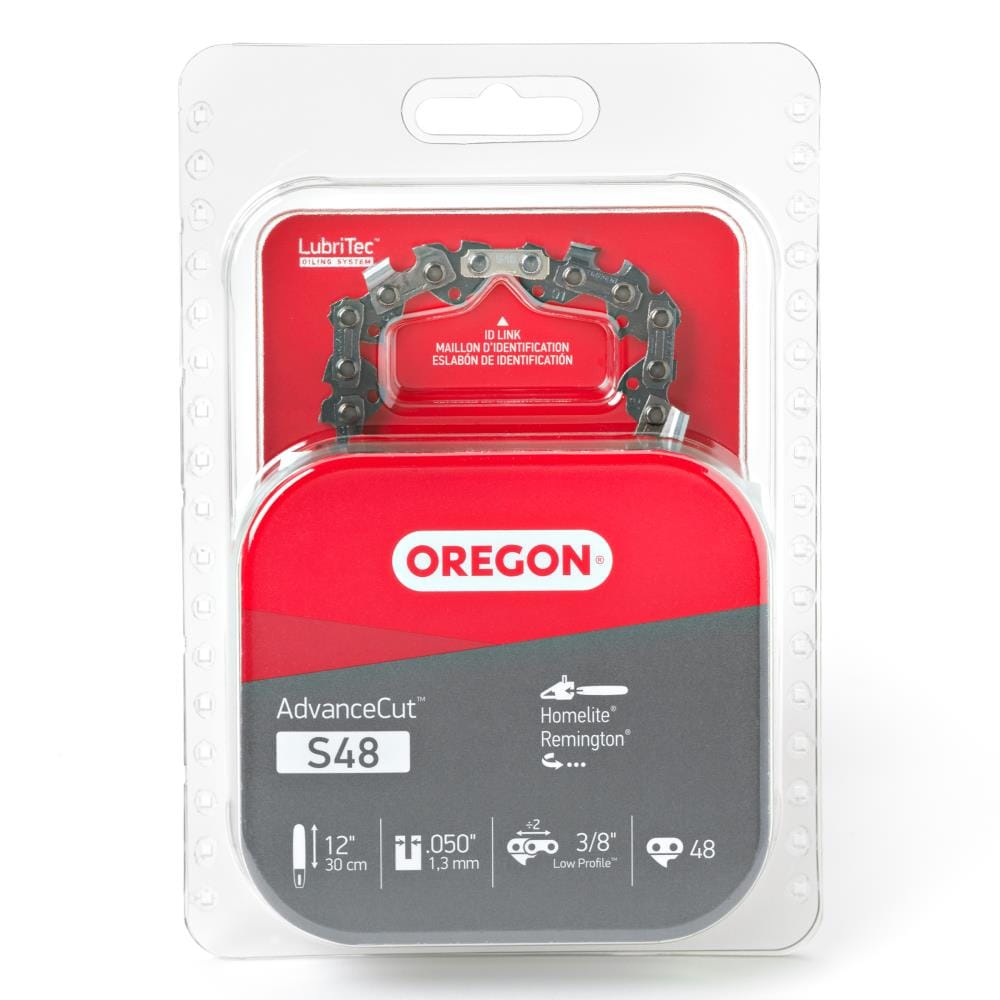 Oregon S48 S48 48 Link Replacement Chainsaw Chain For 12-Inches , 0.05-Inches Gauge , 3/8-in Pitch