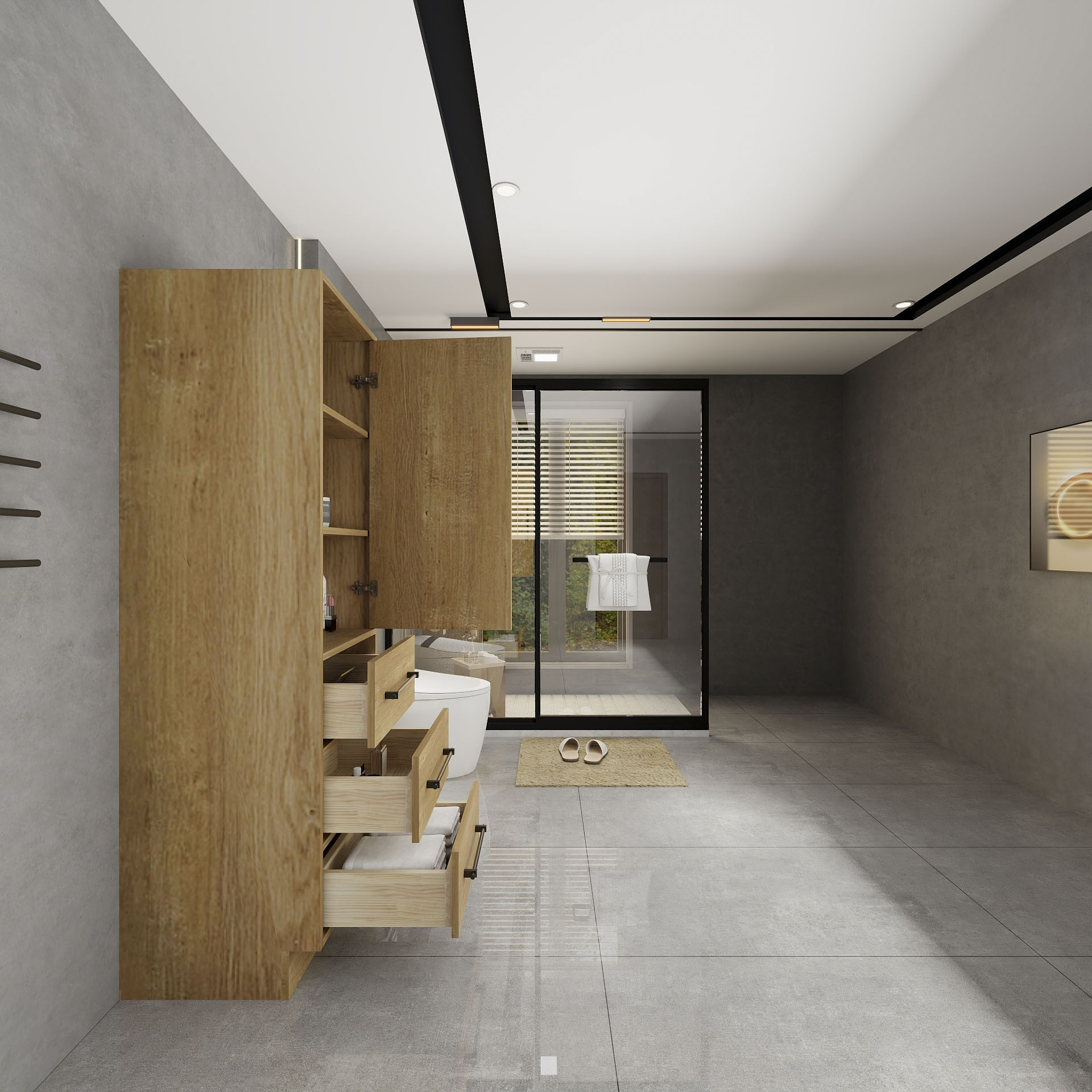 BV Better Vanity VICTORIAS72-OAK Bathroom-Wall-Cabinets - View #5