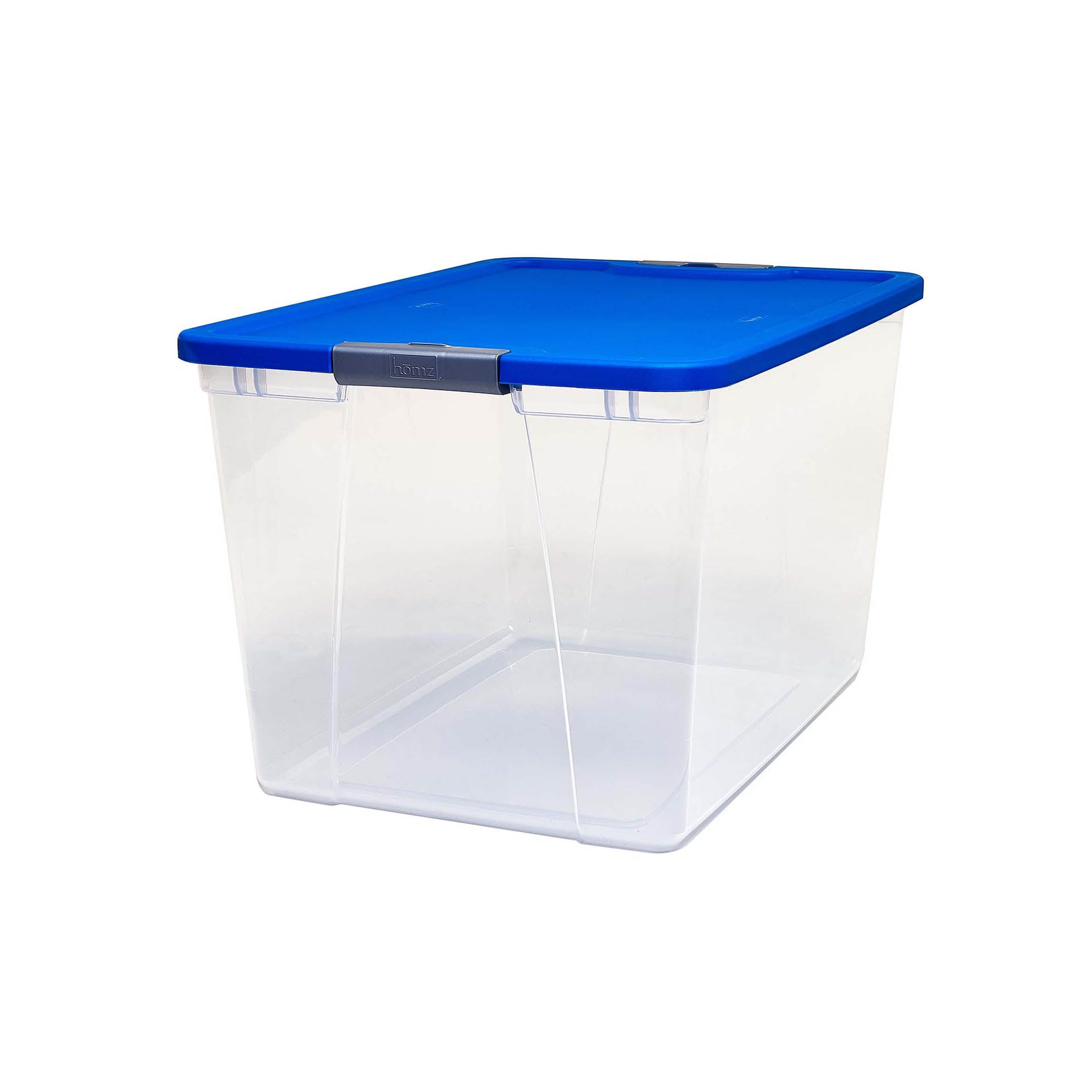 mDesign Stackable Storage Bin with Wide Open Front, Clear, 7.75″ x