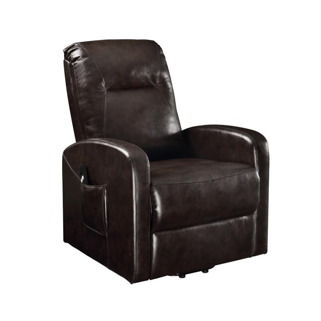 Acme Furniture Kasia Espresso Pu, Espresso Leather Reclining Chair