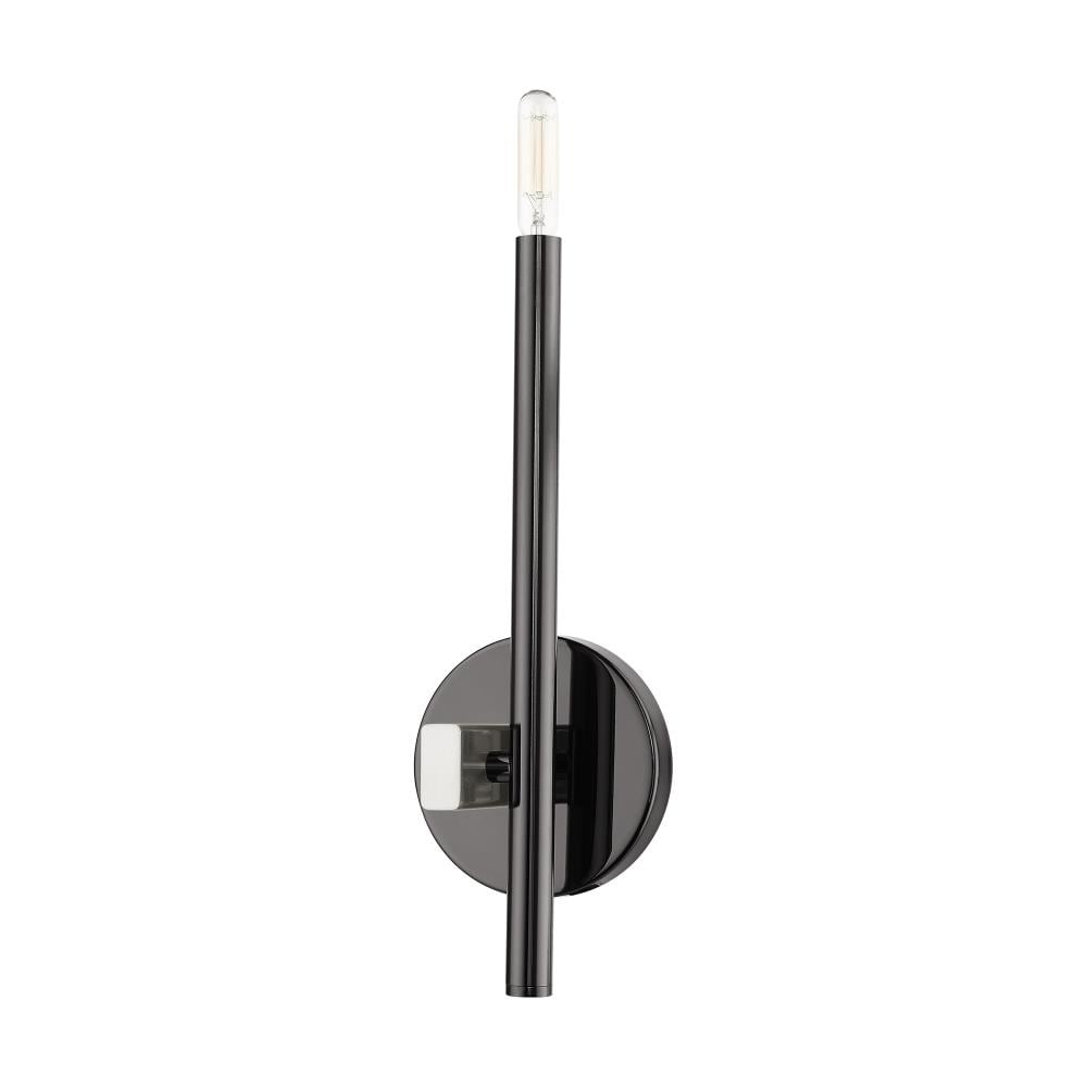 Denmark Black Chrome Slim 1-Light ADA Sconce