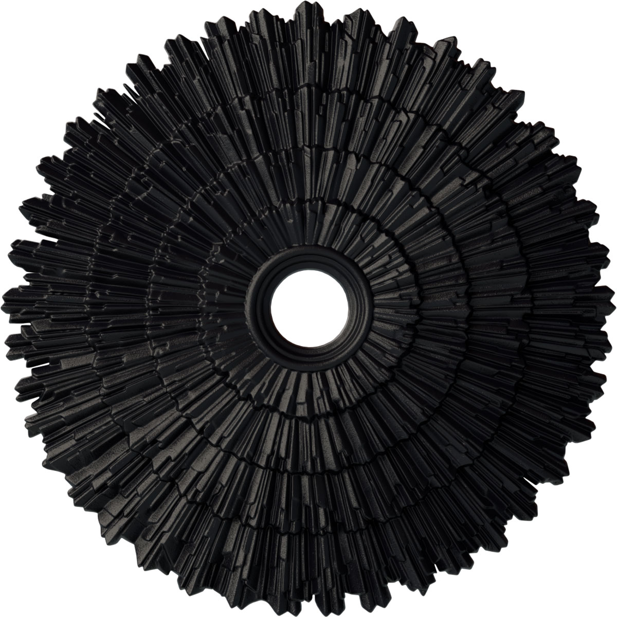 Ekena Millwork CM24ENSGS Eryn 24.75-in W x 24.75-in L Painted Steel Gray Polyurethane Whole Ceiling Medallion