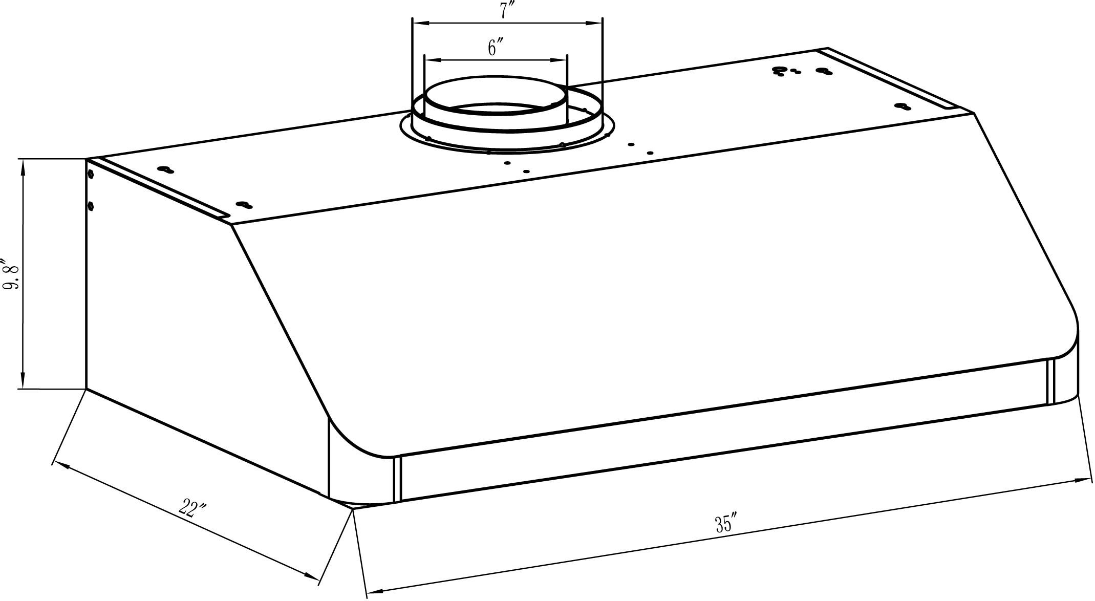 Winflo LRU12B36DHP Undercabinet-Range-Hoods - View #4
