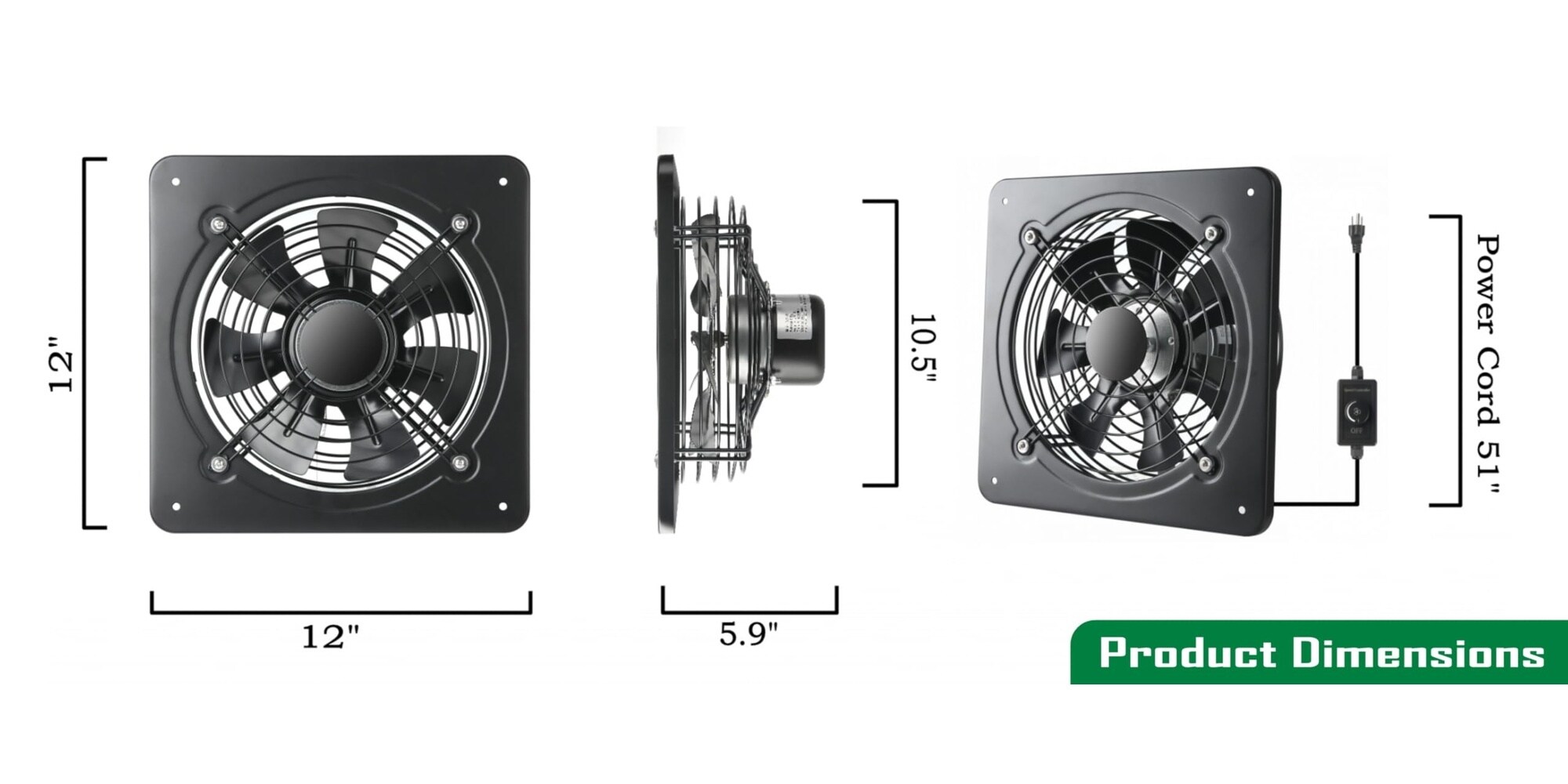 exhaust fan dimenbsions klowes Anqtovp 12 Inch Wall Mounted Window 720 CFM 1460 RPM 7 Blade Metal Construction with Speed Control for Garage Basement Home Office 1 Piece in the Blower Fans department at GHK-Cu Peptide for Anti-Aging mega-glutthione Menutagsuche:Infusion Louvers are constructed with