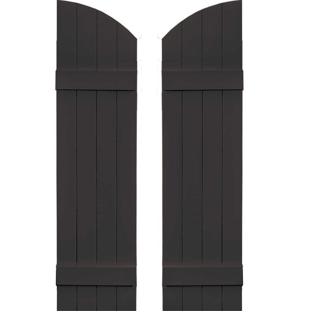 Vantage V5931449010 13.875-in W x 49-in H Musket Brown Board and batten Exterior Shutters ( 1 -Pack )