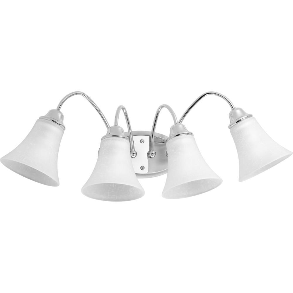 Progress Lighting P2764-15 Tally 4-Light Polished Chrome Transitional Vanity Light