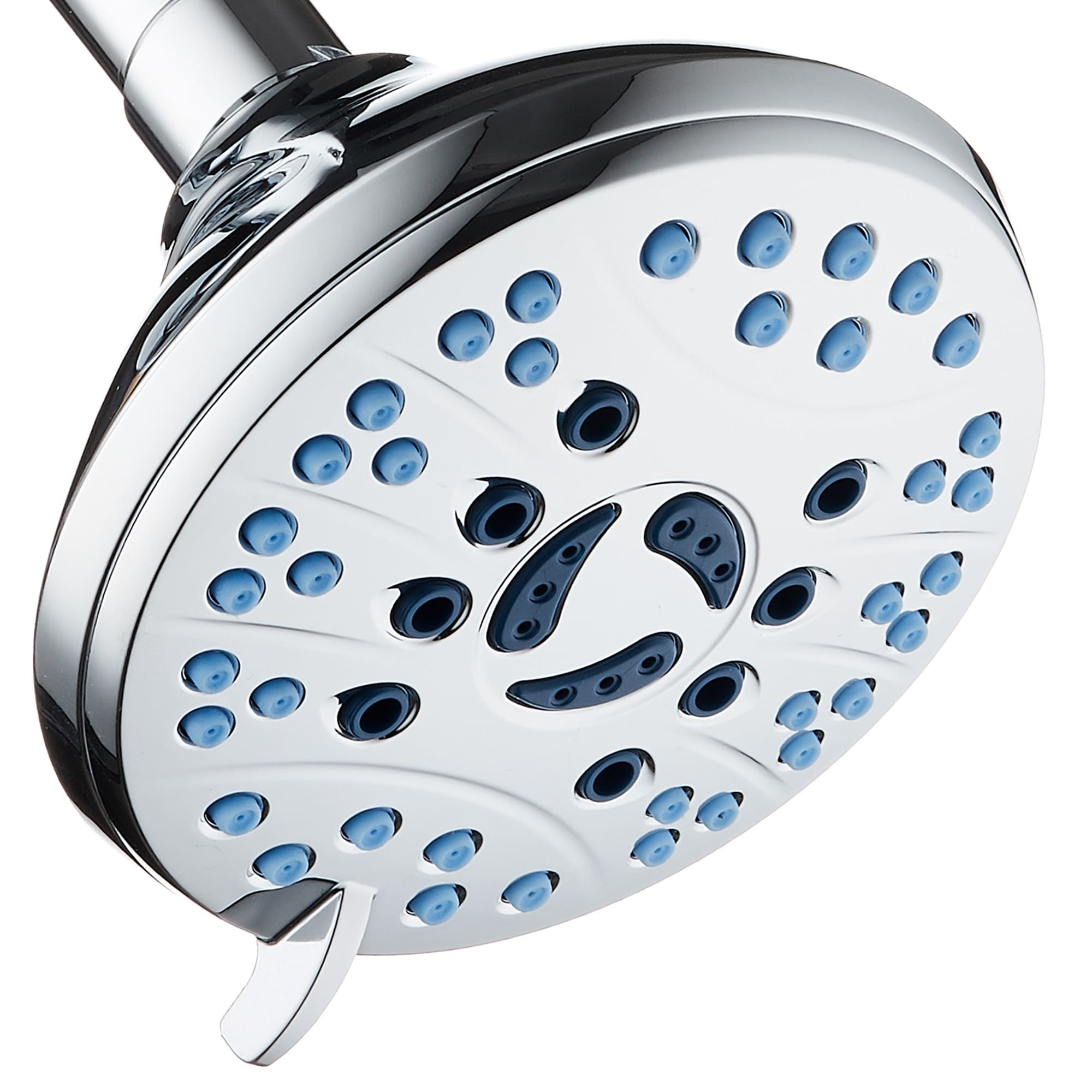 AquaCare 5541CHW 6 -Spray Chrome 4.6-in Round Fixed Rain Shower Head 1.8 GPM