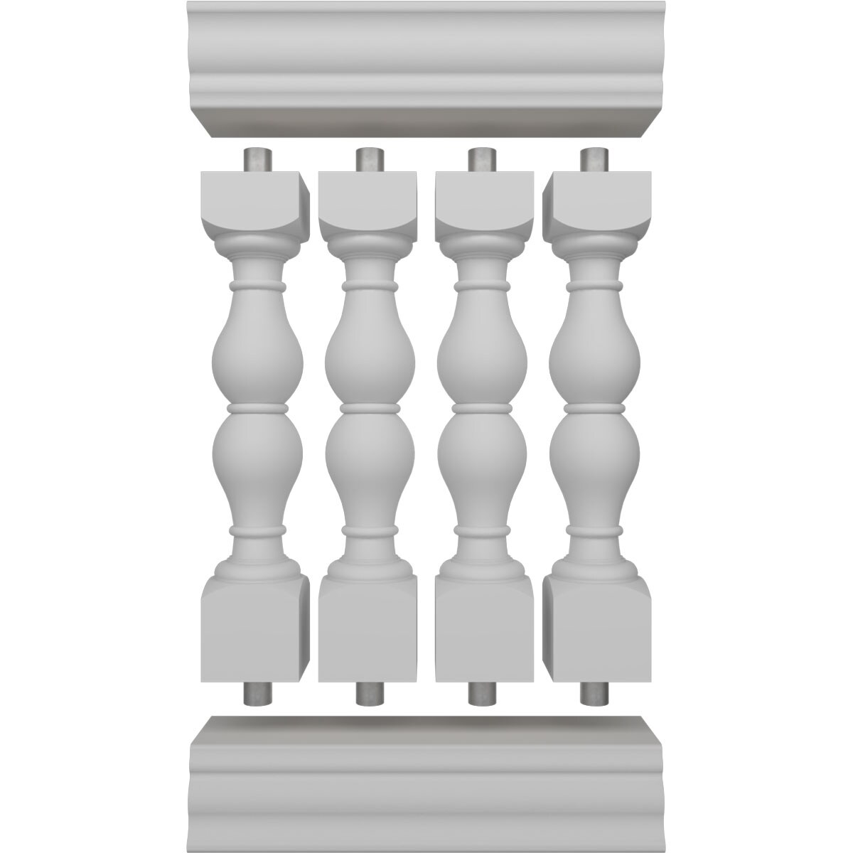 Ekena Millwork BALK40X024AVD railings - View #5