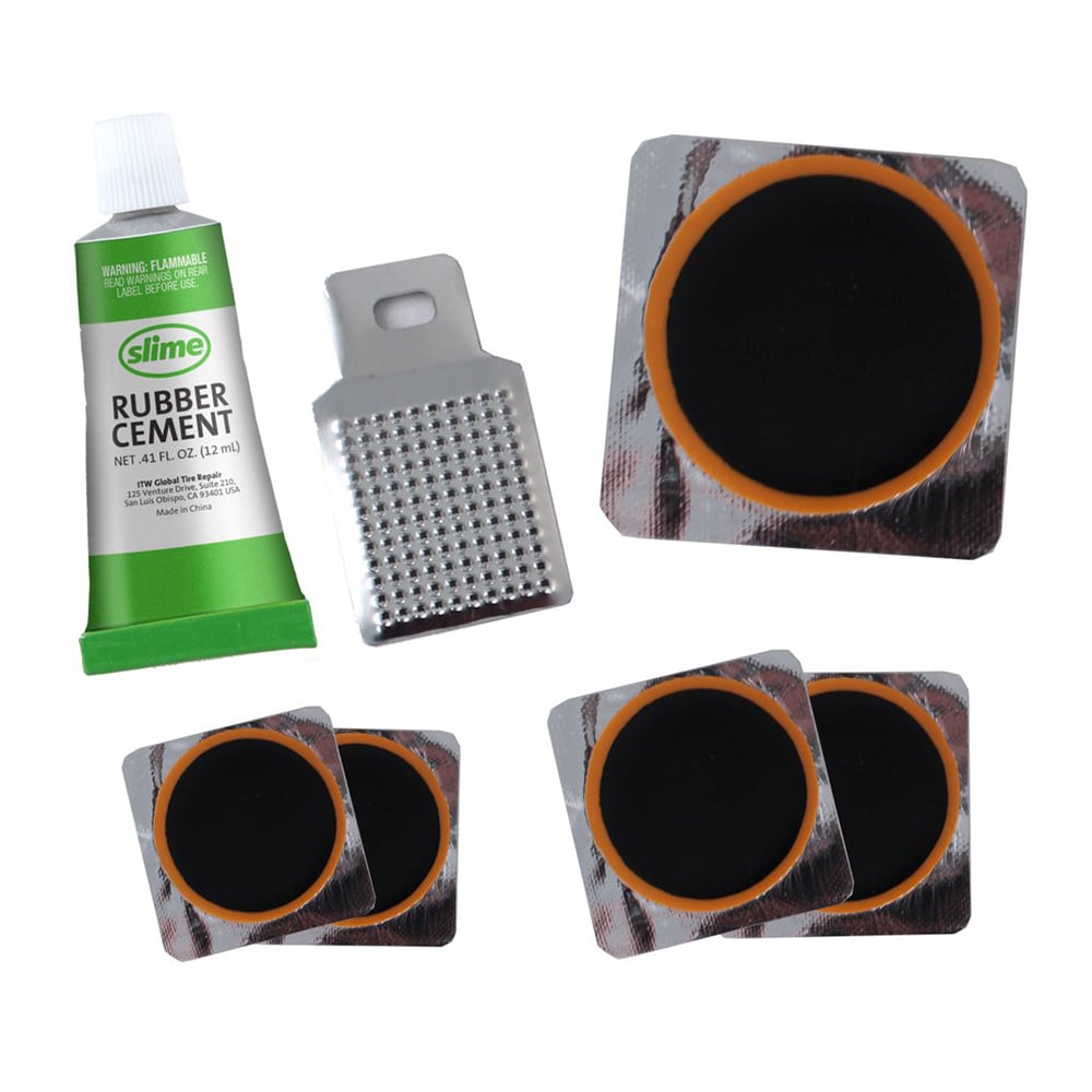 Slime Tube Patch Kit- Repair Punctures on ATVs, Bicycles, and More at
