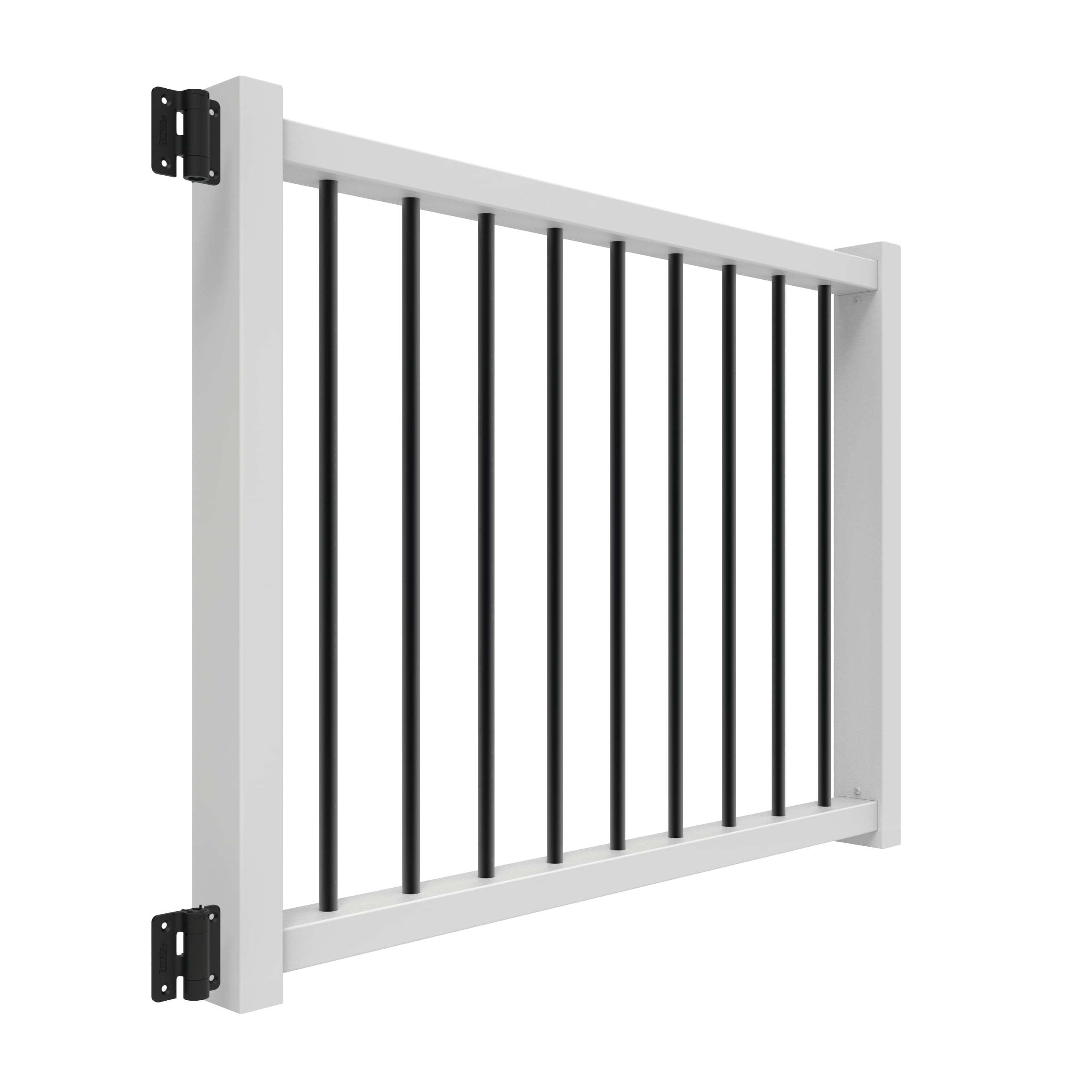 Freedom Camden 48-in L x 36-in H White Composite Deck Railing Gate (Assembly Required)
