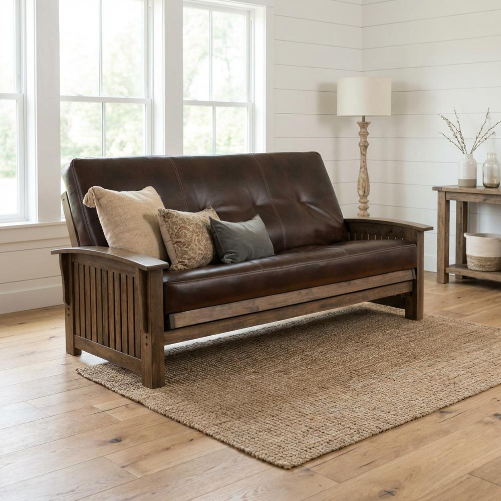 Kodiak Furniture Washington Frame-Rustic Walnut Finish-Oregon Trail ...