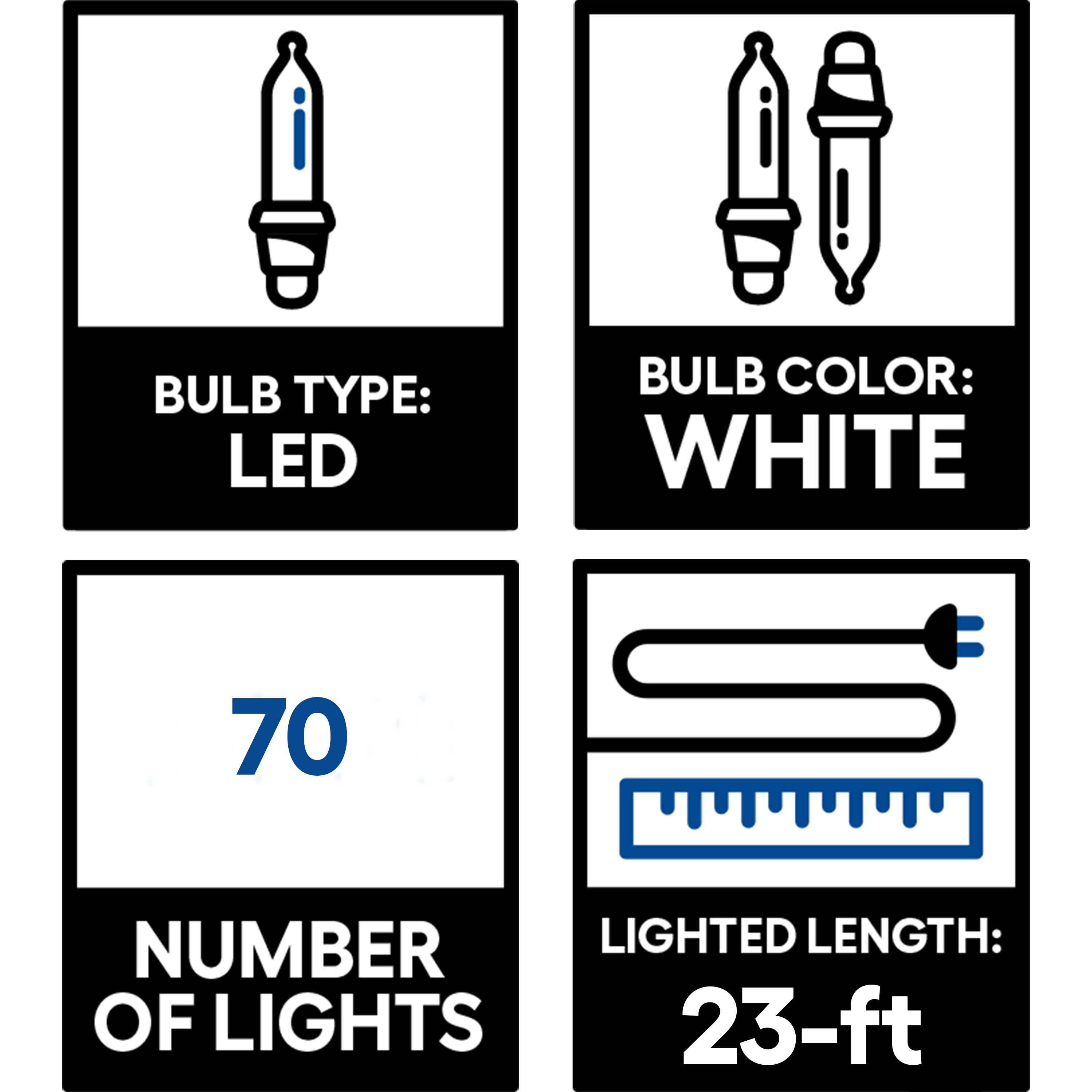 Sunnydaze Decor KWR-718 Christmas-String-Lights - View #2