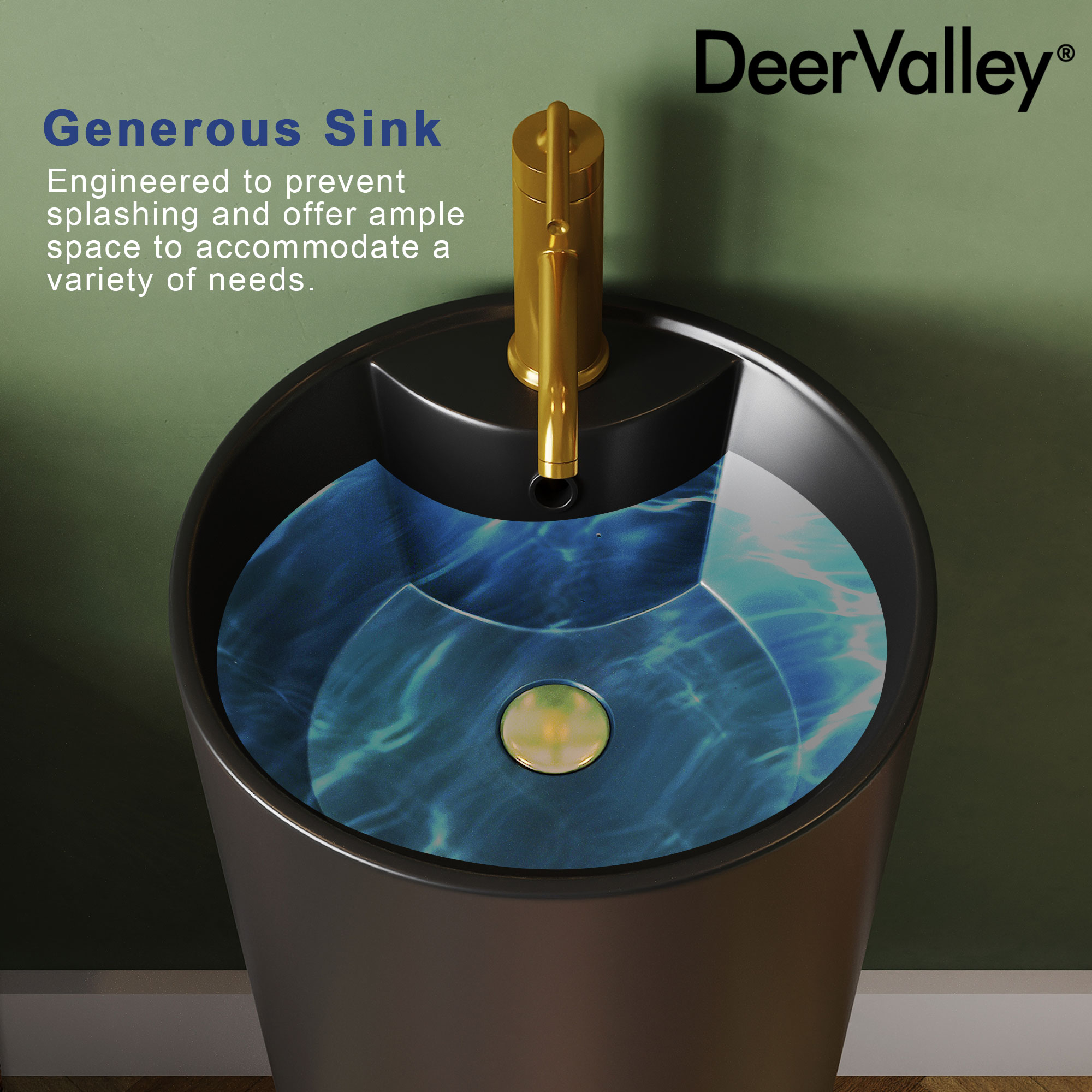 DeerValley DV-1P527B Complete-Pedestal-Lavatories - View #7