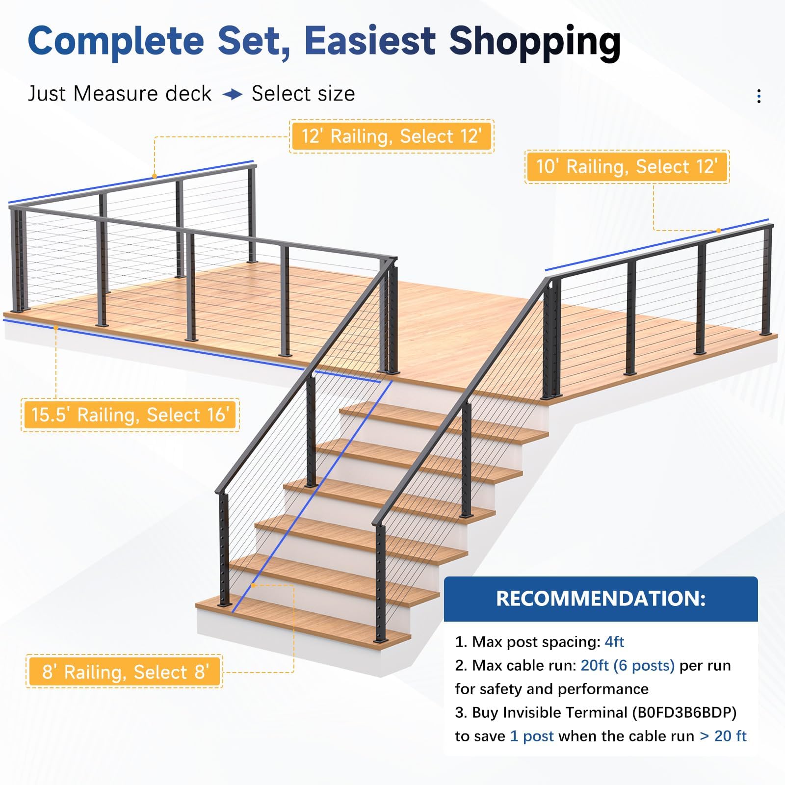 Afoxsos LAF0810F084 Stair-Railing-Kits - View #3