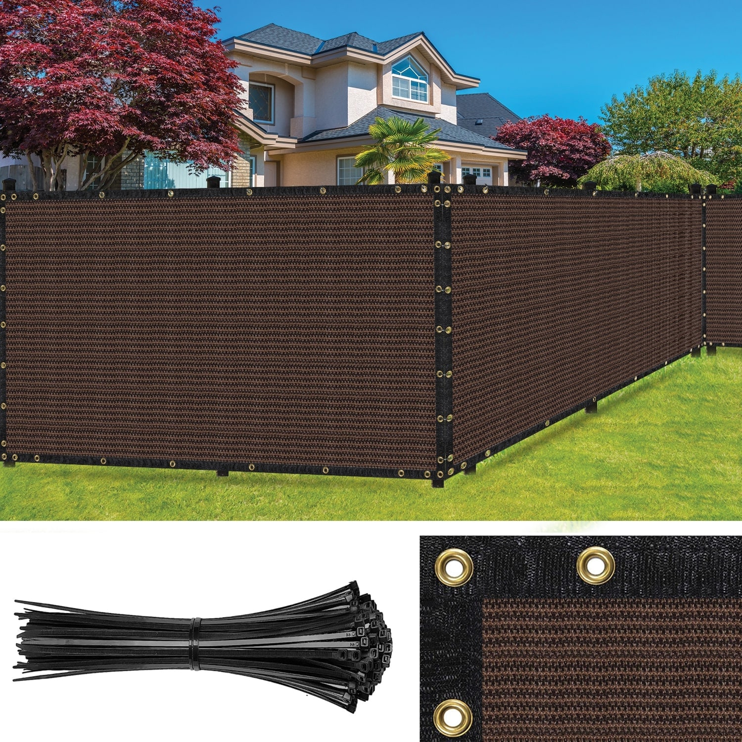 Brown Polypropylene Fencing & Gates at Lowes.com