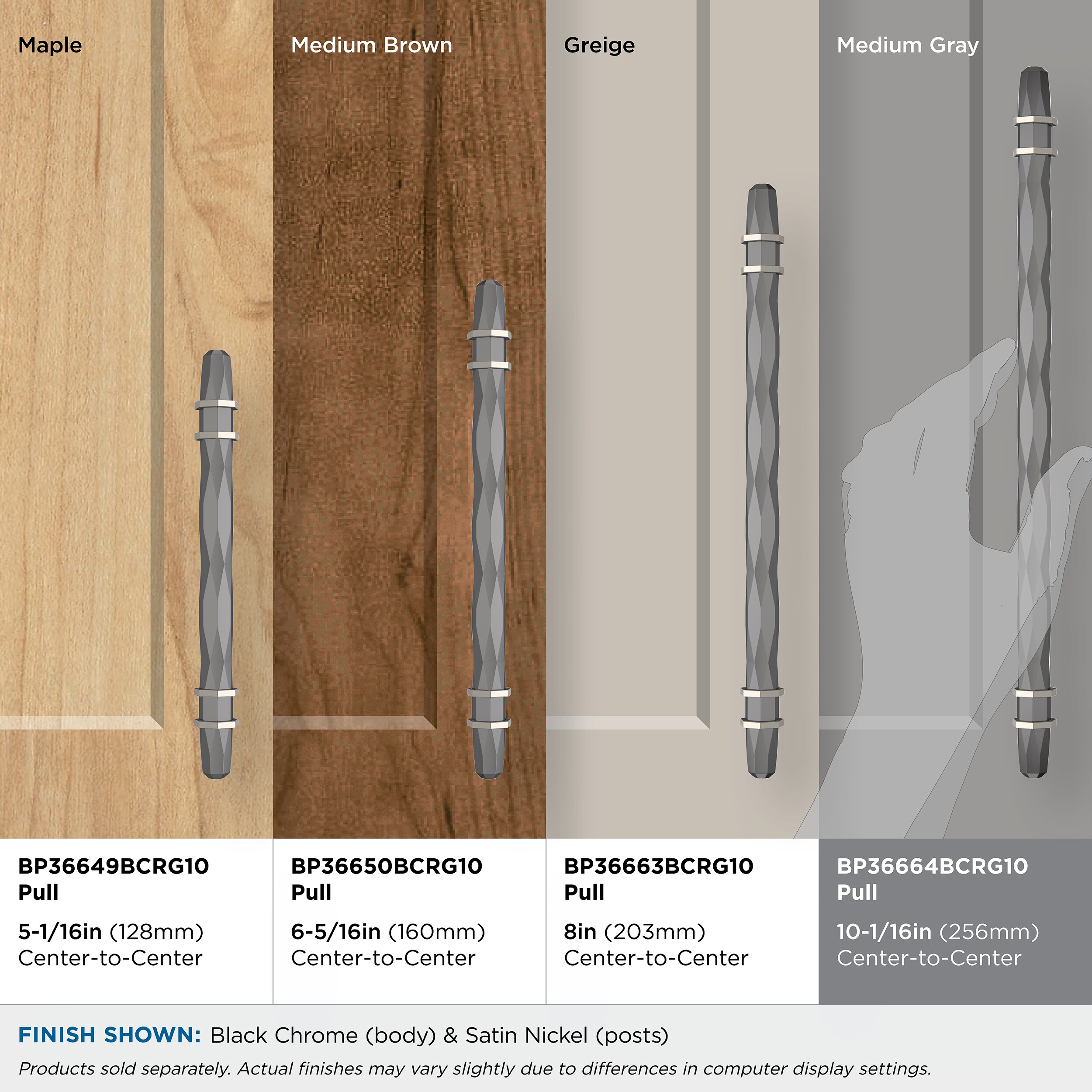 Amerock BP36664BCRG10 Cabinet-Pulls - View #9