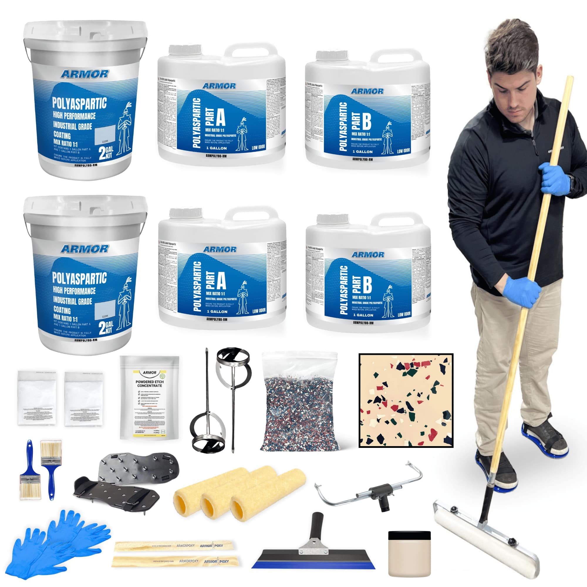 Armorpoxy 160033 2-part Desert Tan Epoxy Concrete and Garage Floor Paint ( 4-gallon )