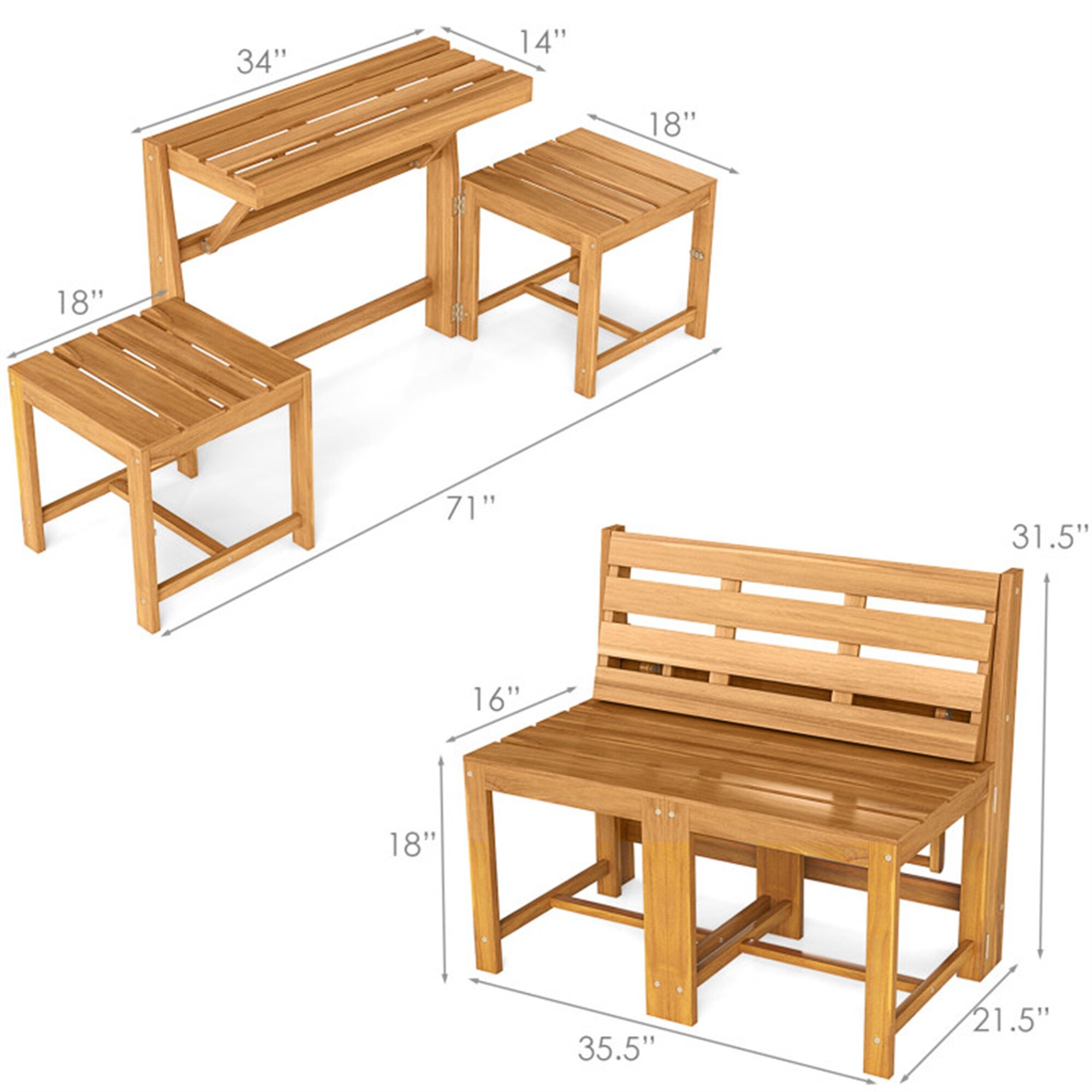 BABOOM BOM-1607WH-CO benches - View #5