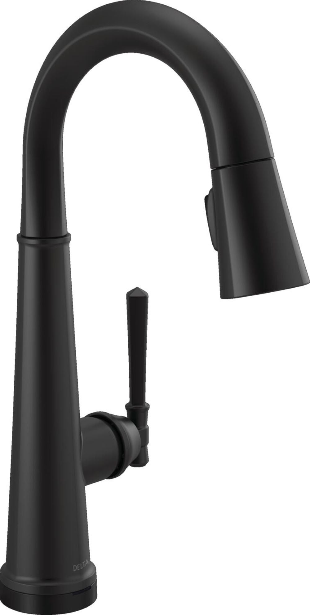 Delta 9982TL-BL-DST Emmeline Matte Black Single Handle Deck-mount Touchless Bar and Prep Kitchen Faucet with Sprayer