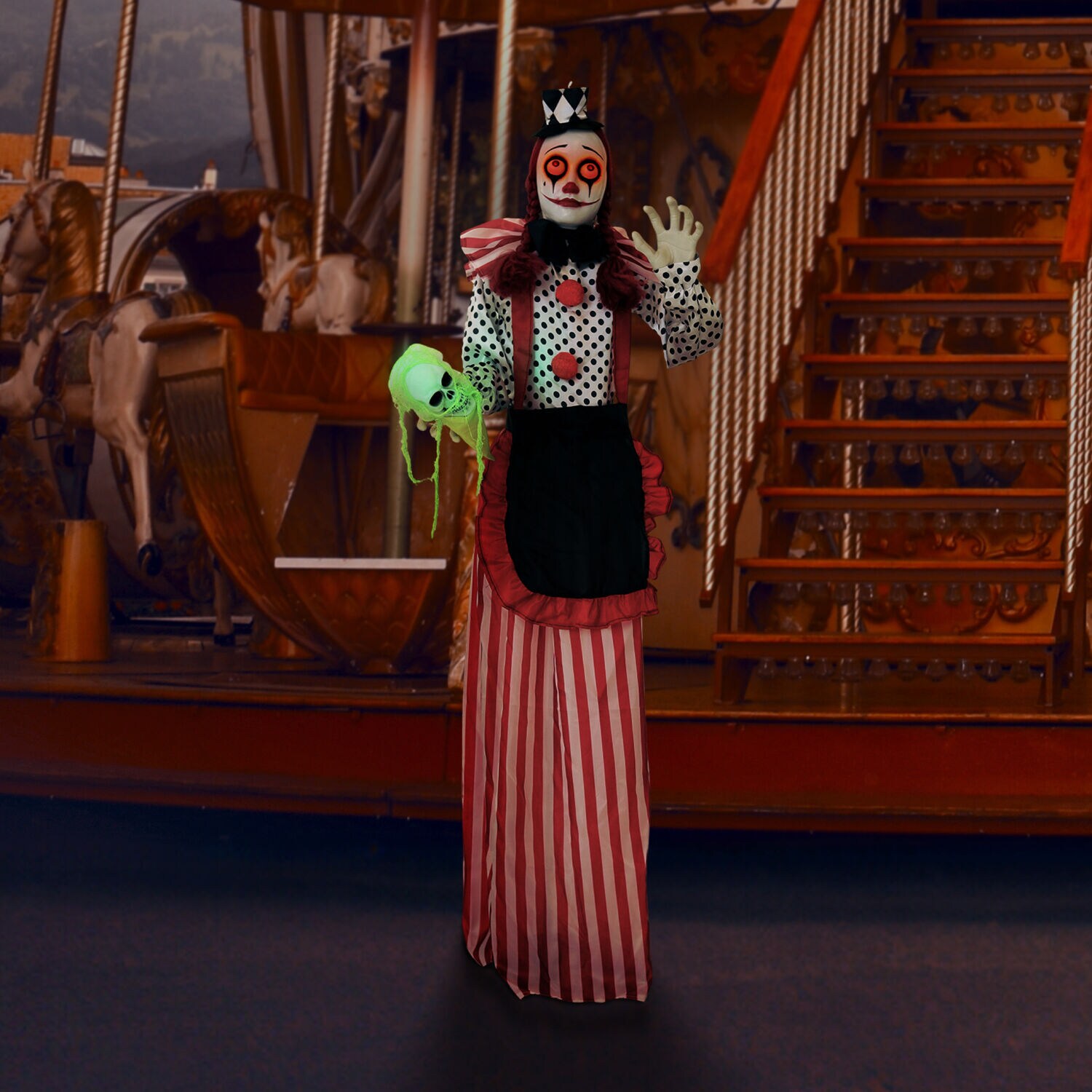 Haunted Hill Farm HHCLOWN-18FLS Halloween-Animatronics - View #8