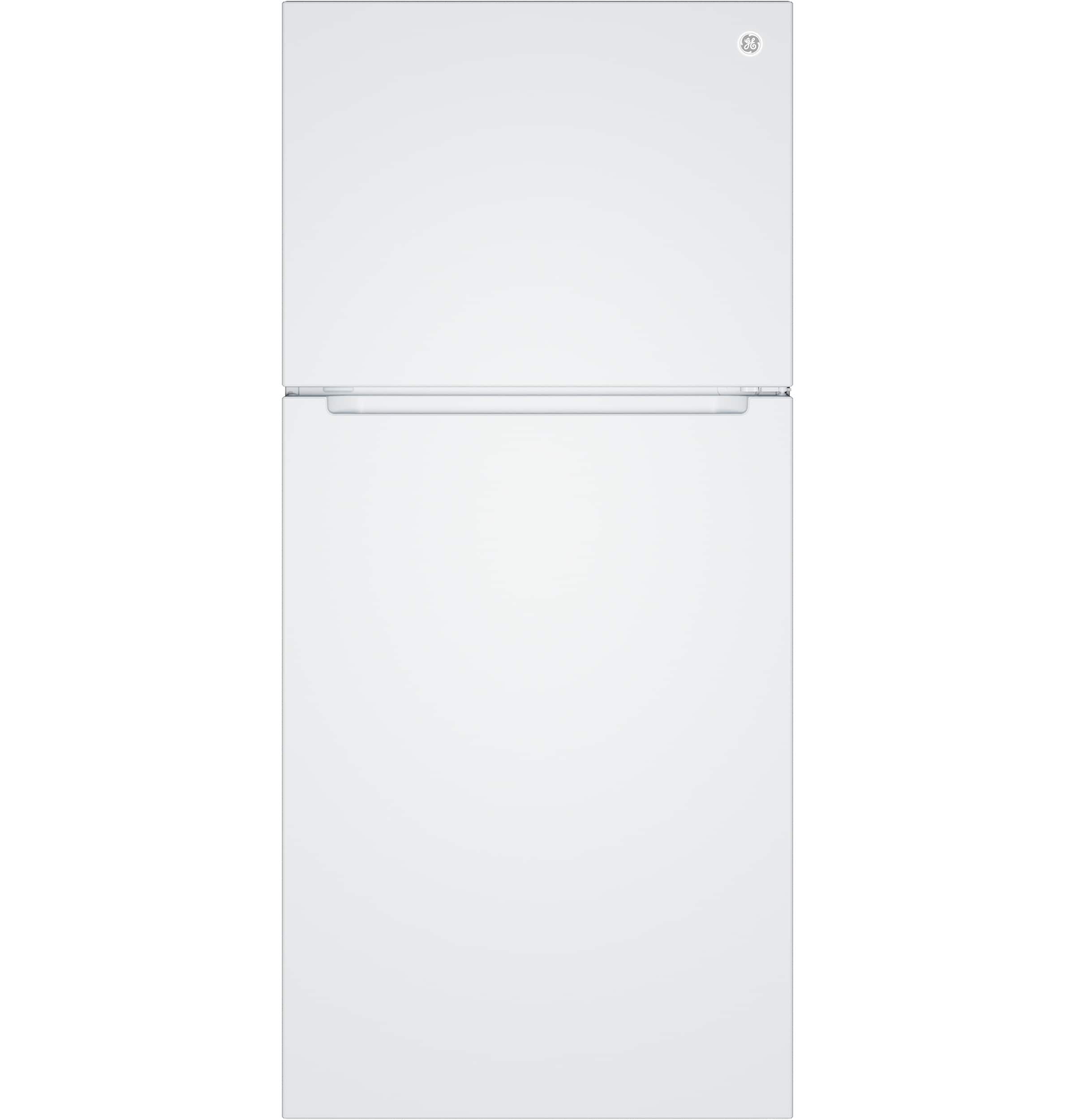 GE - 19-cu ft Counter-Depth 30-in Wide Top-Freezer Refrigerator ( White ) Garage Ready