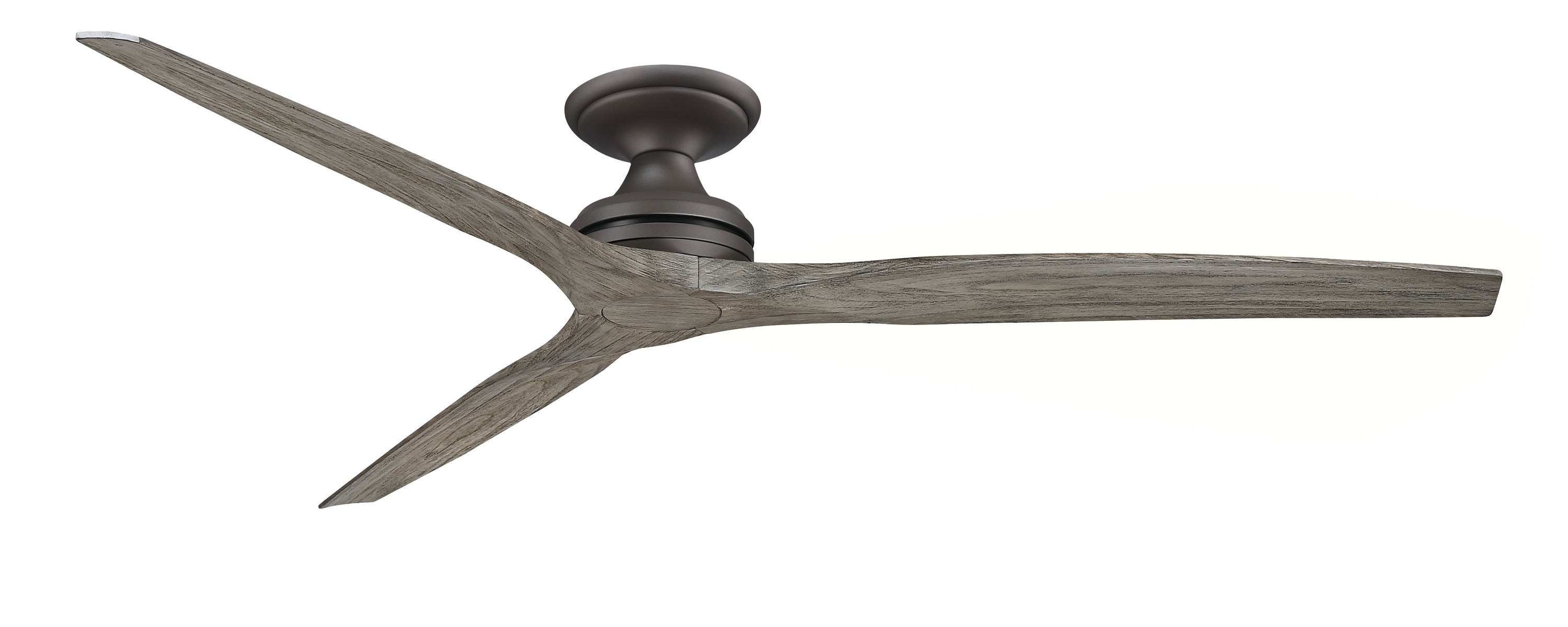 Fanimation Spitfire 72-in Matte Greige with Weathered Wood Blades Indoor/Outdoor Flush Mount Smart Propeller Ceiling Fan Light Kit Compatible and Remote (3-Blade) FPD6721BGR-72WE-F Sansujyuku sansujyuku.com