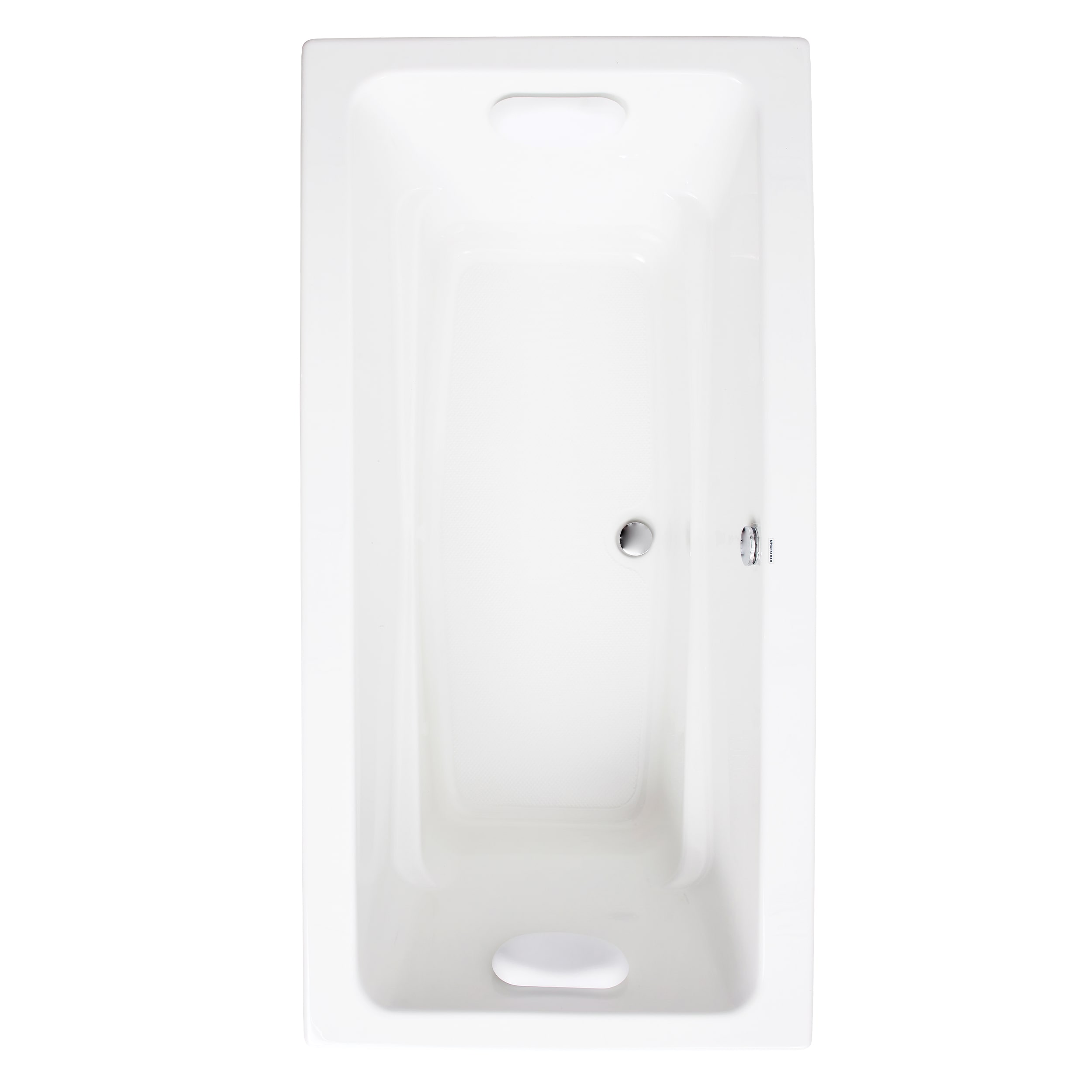 Mansfield 5522550000 Swirl-Way Luxury Series 42-in x 66-in White Acrylic Rectangular Drop-in and undermount Bathtub ( Center Drain )