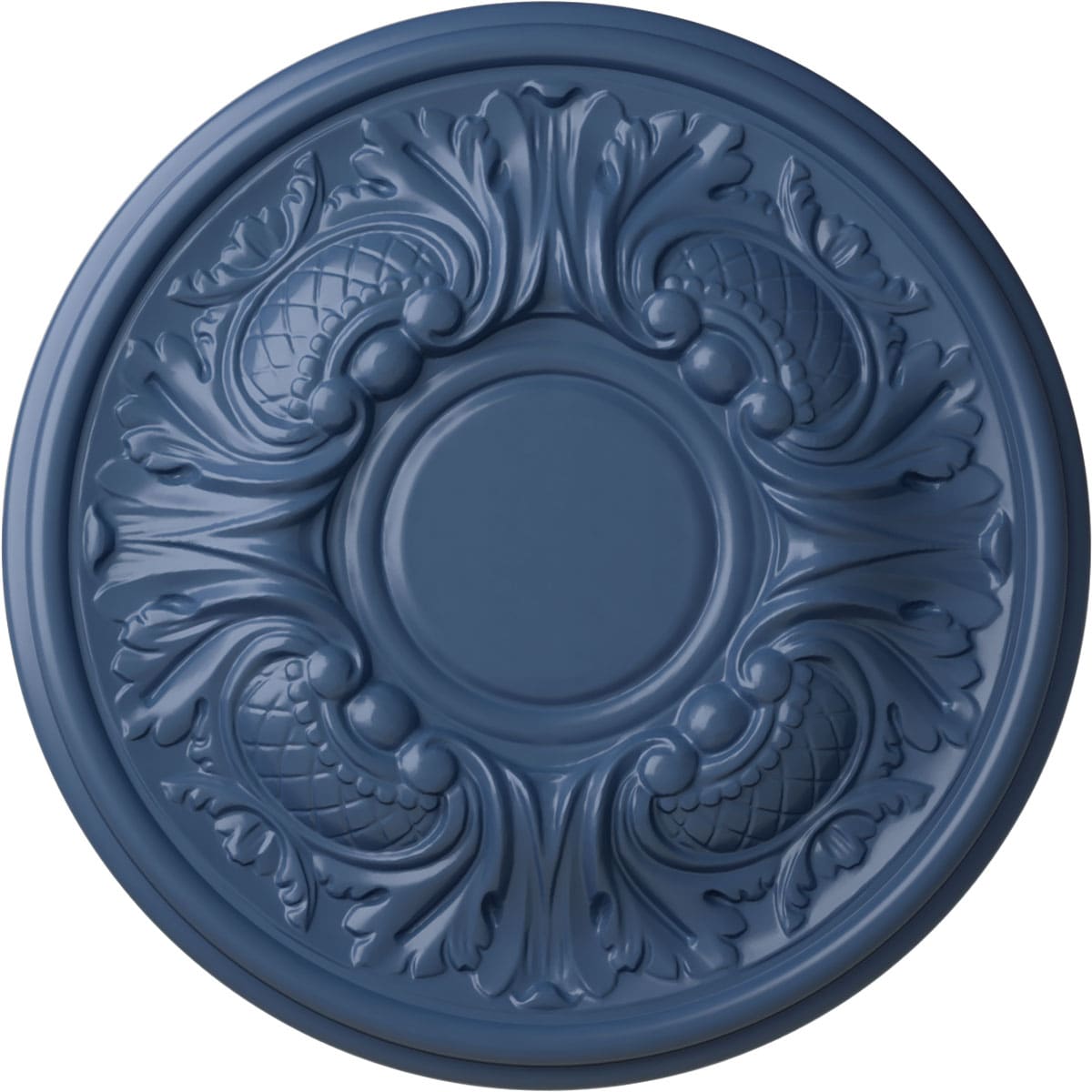Ekena Millwork CM11WAAMF Wakefield 11.75-in W x 11.75-in L Painted Americana Polyurethane Whole Ceiling Medallion
