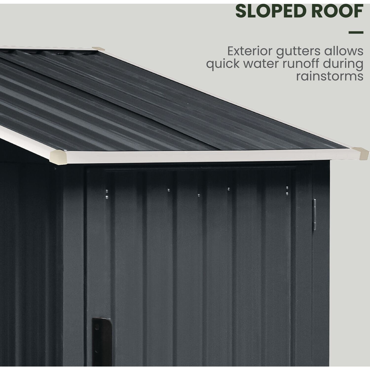 Hanover HANMLTIWDSHD-GRY Metal-Storage-Buildings-Sheds - View #10