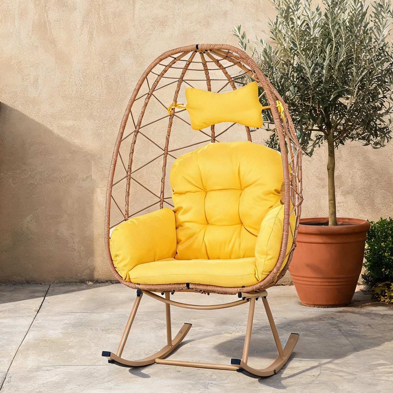 Naturefalls Egg Rocking Chair Foldable Indoor-Outdoor Lounge Seat 330 ...