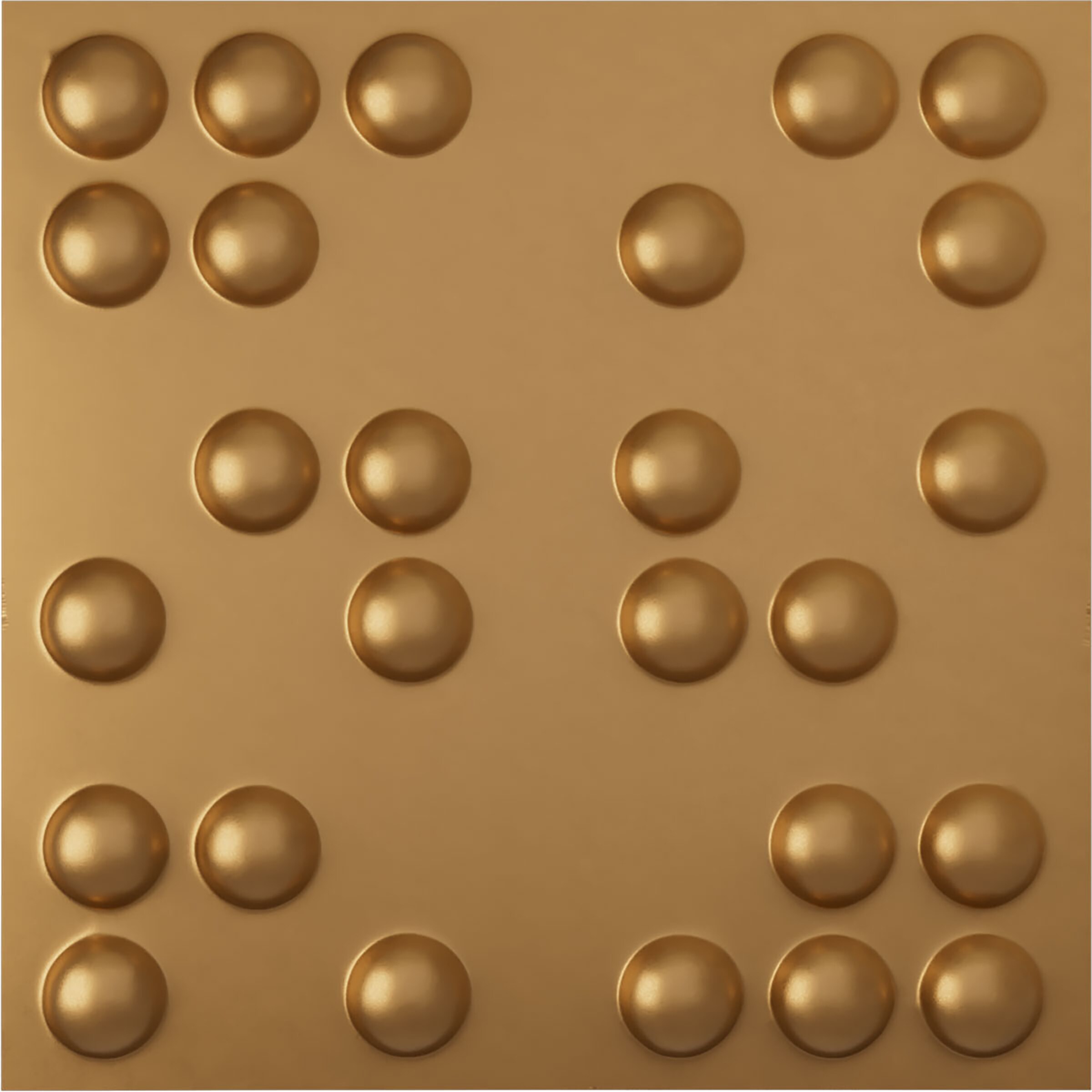 Ekena Millwork WP20X20EMBGL-CASE-12 19-5/8-in x 19-5/8-in Embossed Paintable/Stainable Gold PVC Wall Panel ( 12 -Pack, Covers 32.04 )