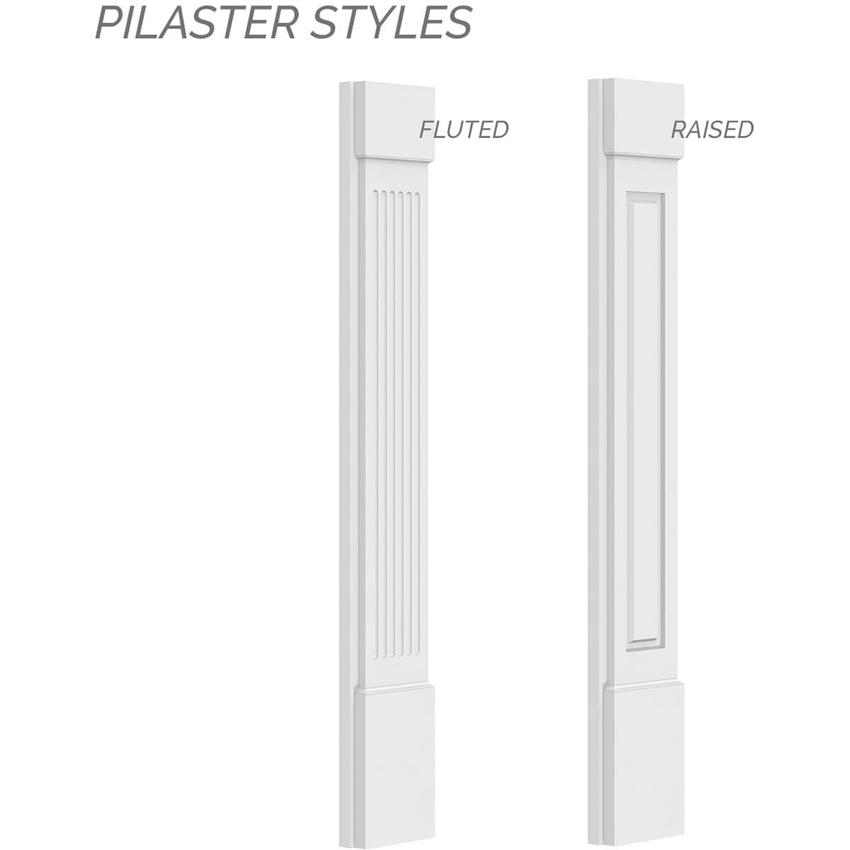 Ekena Millwork PIL05X90X02FL Entry-Door-Casing-Accents - View #6