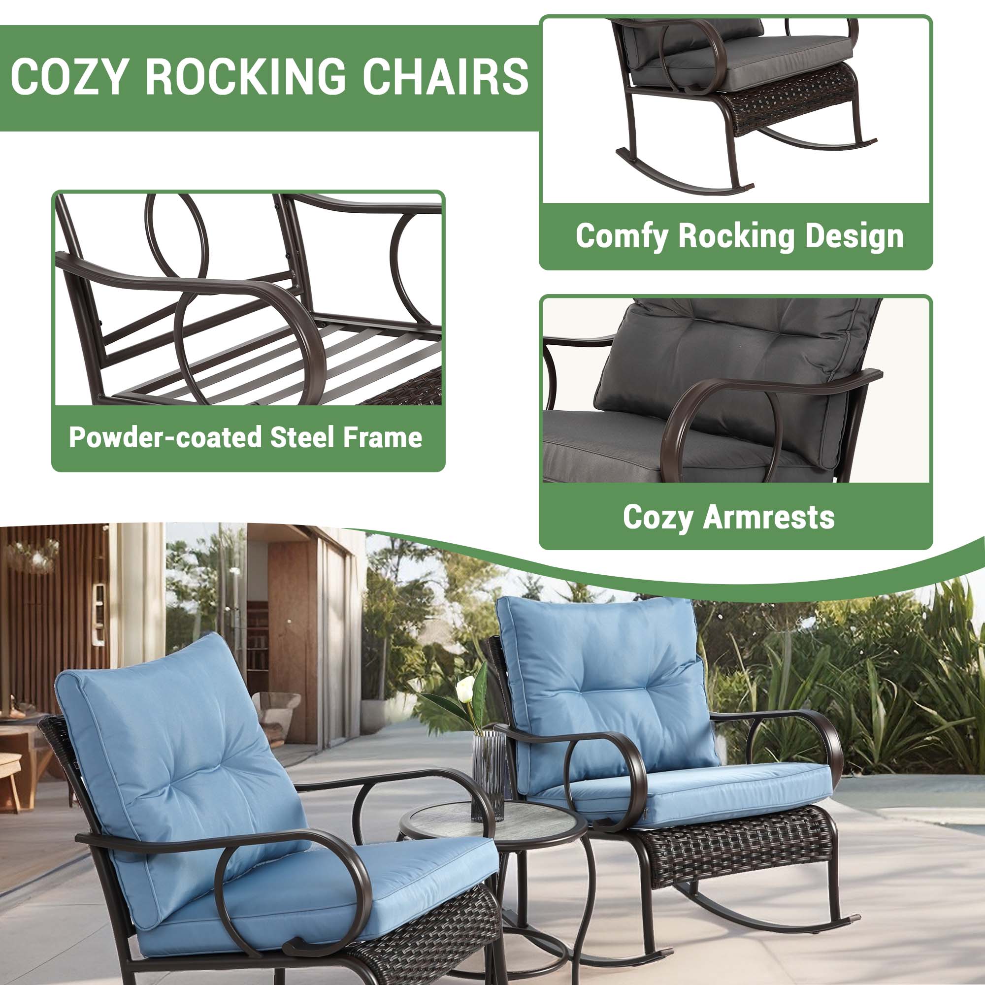 Fun Orange FUNHWCP29 Patio-Conversation-Sets - View #7