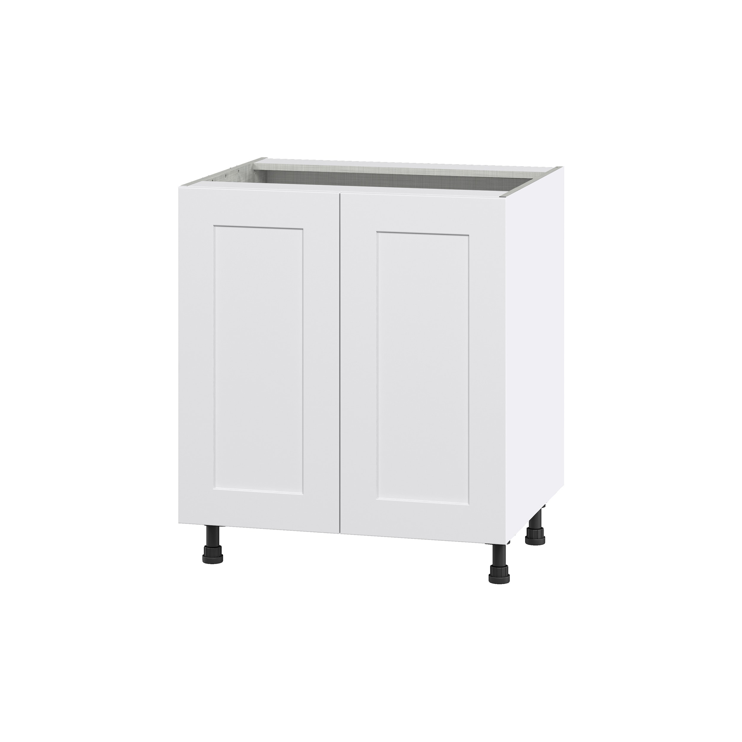 Hugo&Borg DSB30FH-JO Jolie 30-in W x 34.5-in H x 24-in D Warm White Base Fully assembled Cabinet (Flat Panel Shaker)