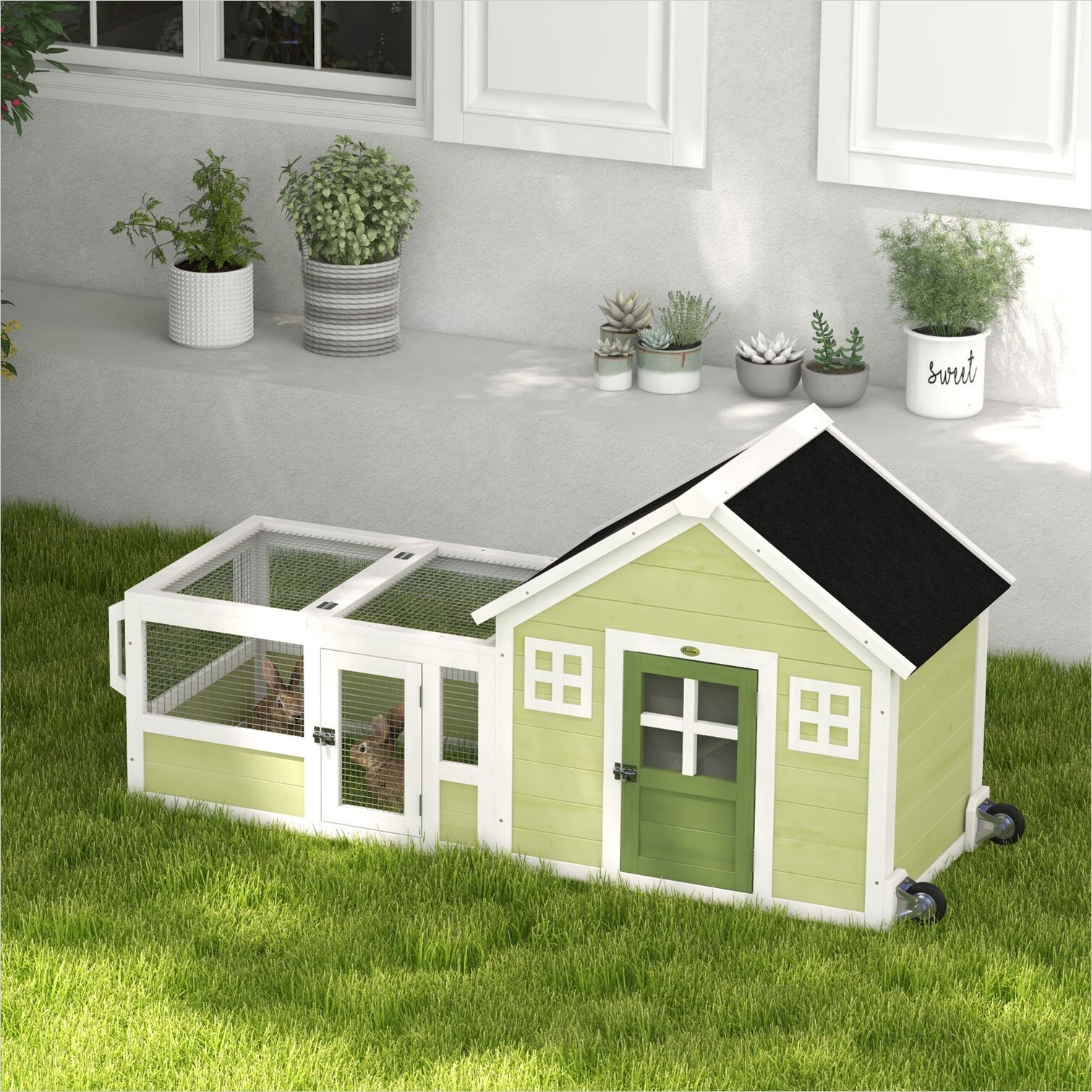 BBabe PJLV90YRA03D Chicken-Coops-Rabbit-Hutches - View #11