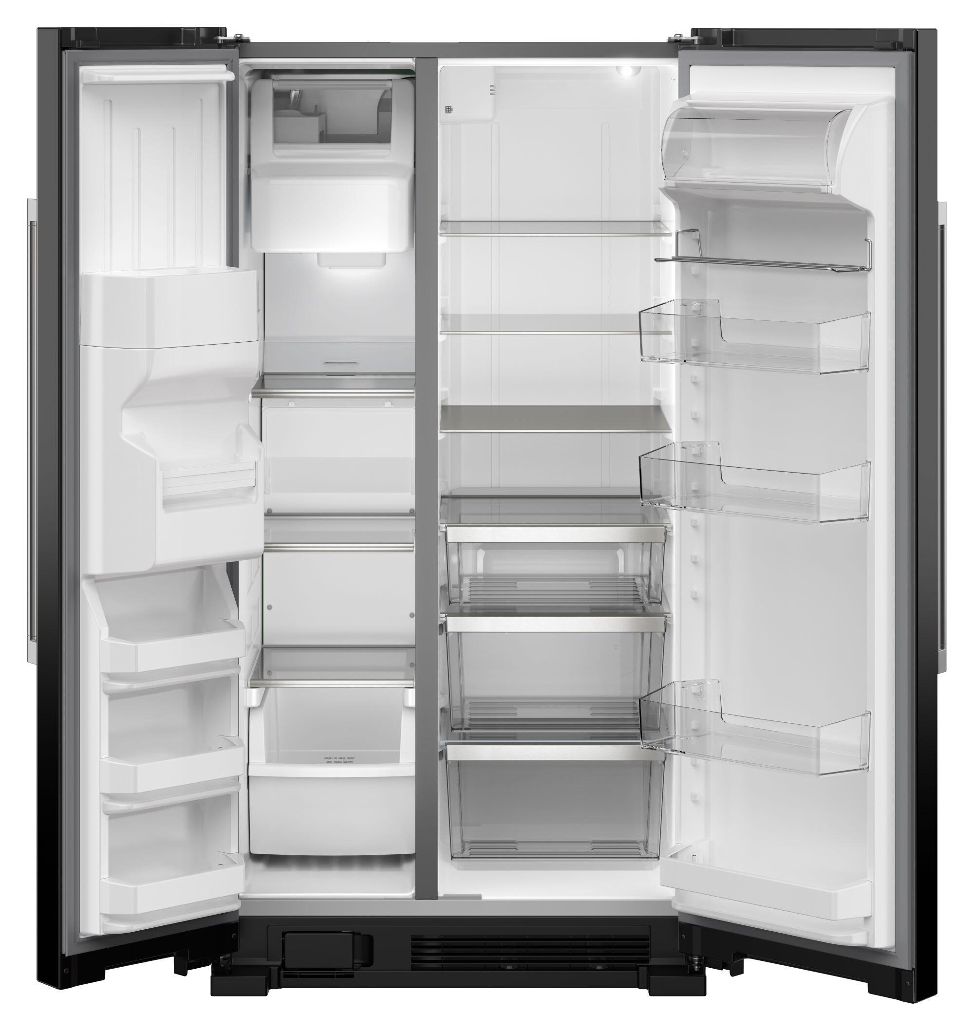 Maytag 24.55-cu ft Side-by-Side Refrigerator with water dispenser ...